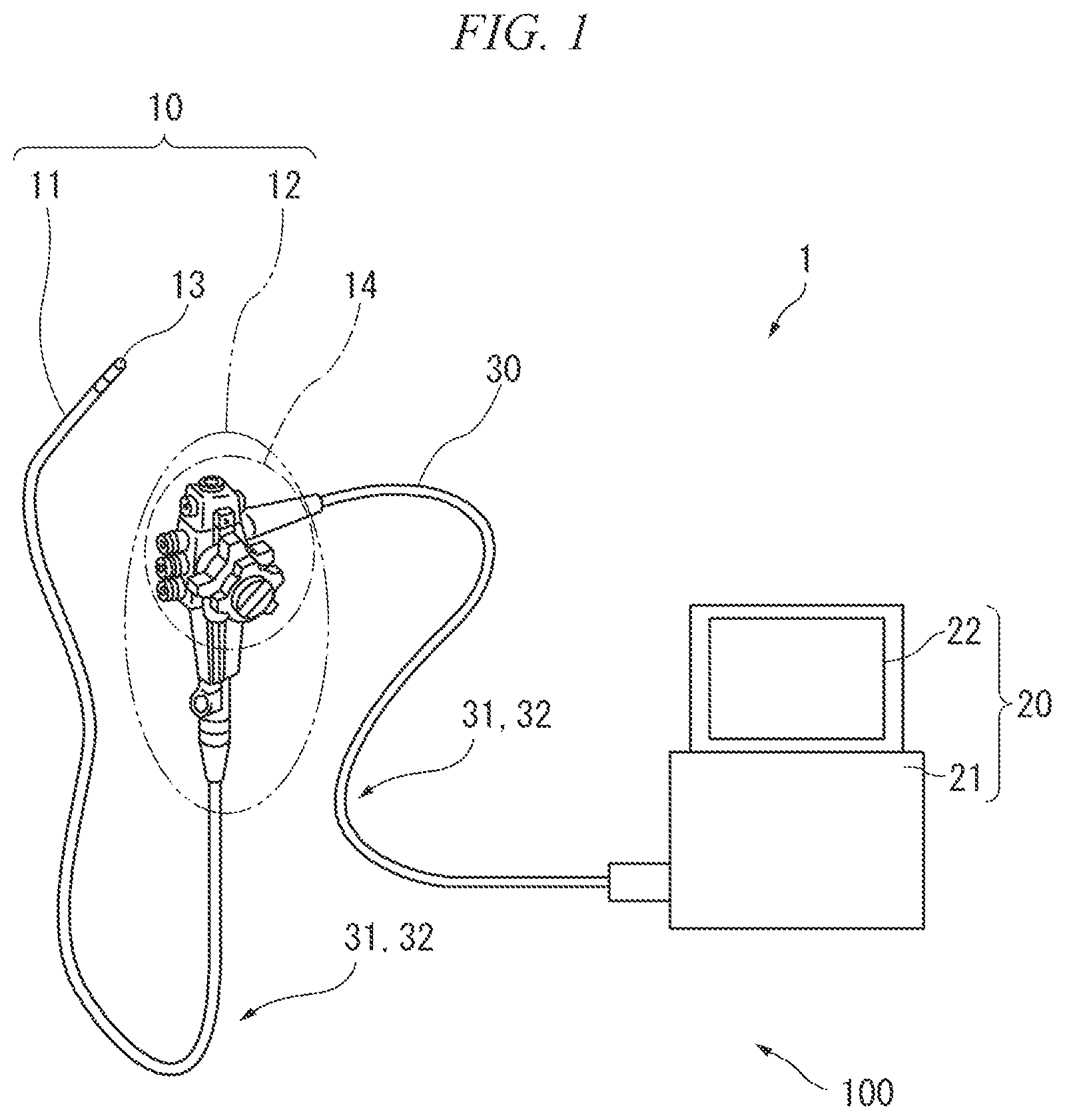 Patent US11771306 — Imaging system and endoscope device — Figure 1