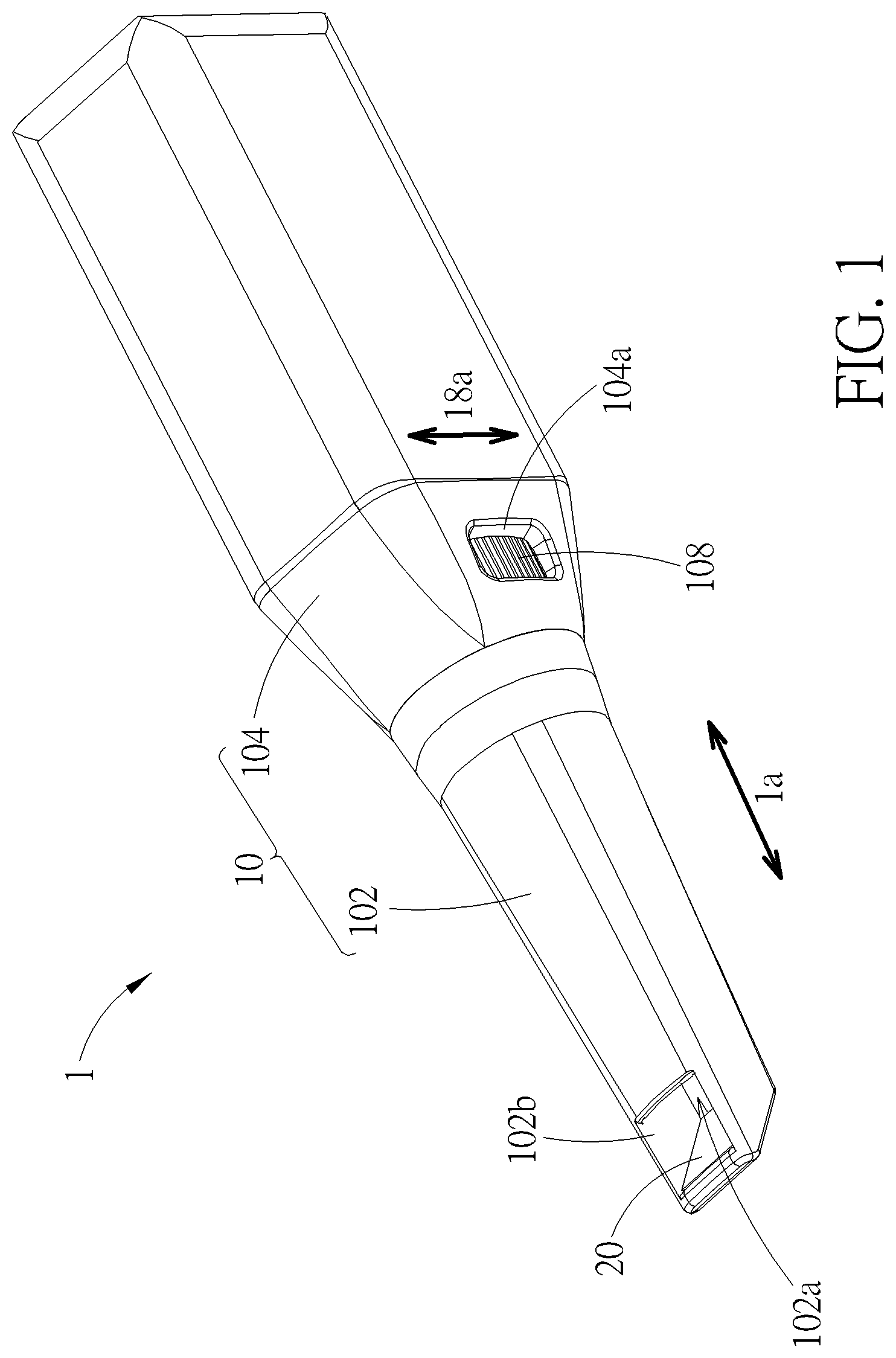 Patent US11771314 — Intraoral scanner — Figure 1