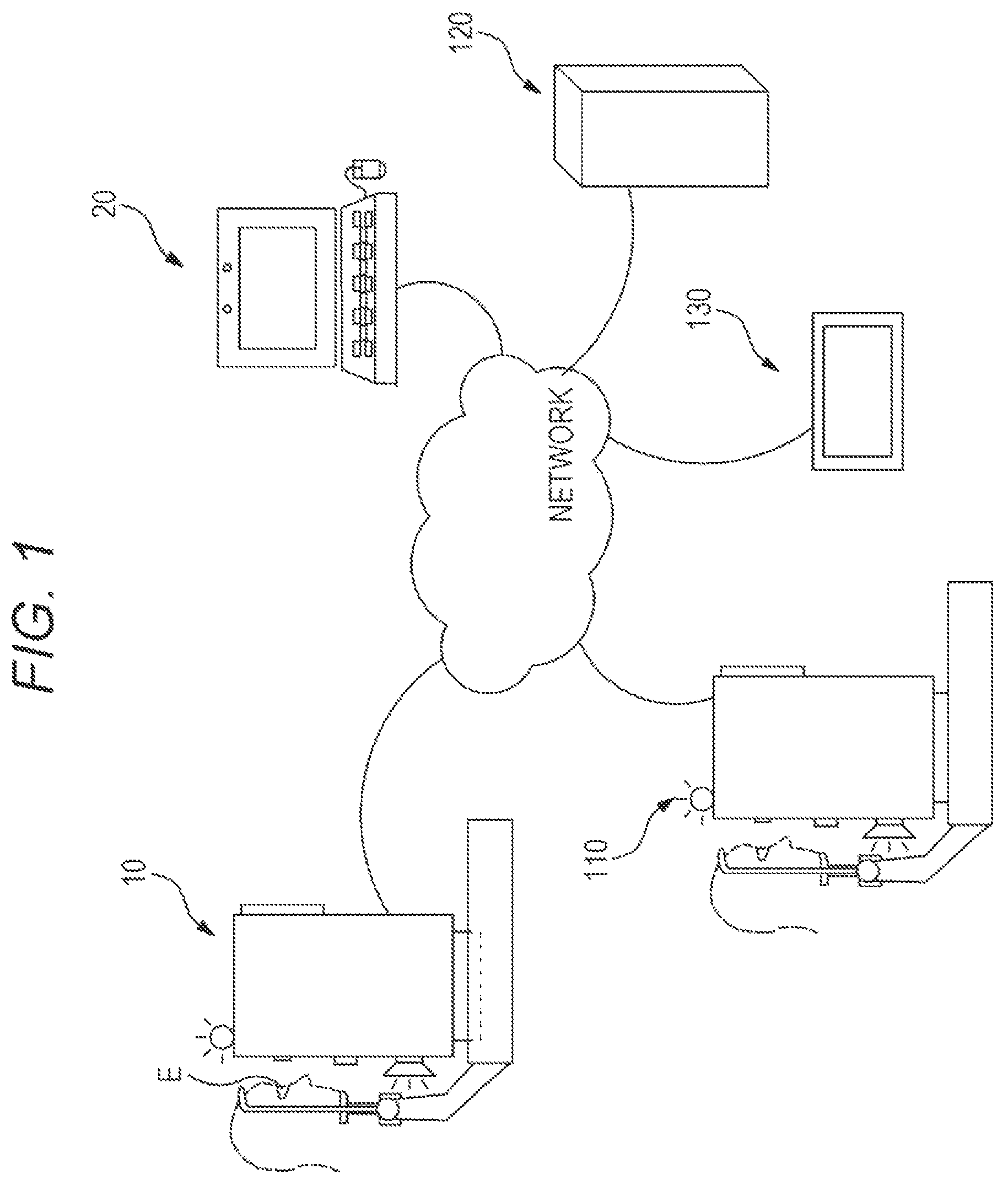 Patent US11771316 — Method for ophthalmic examination and remote examination program — Figure 1