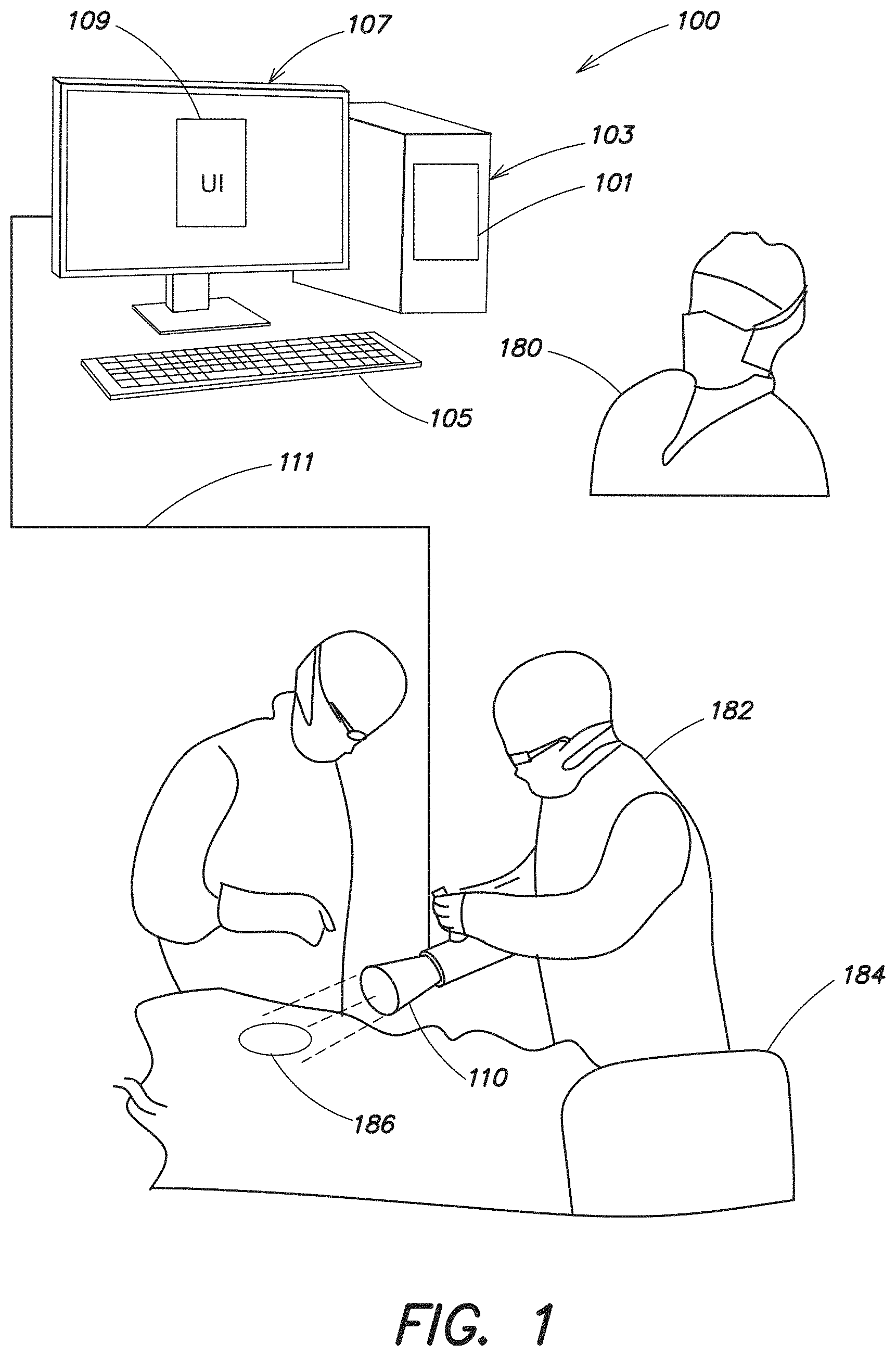Patent US11771324 — System and method for residual cancer cell detection — Figure 1