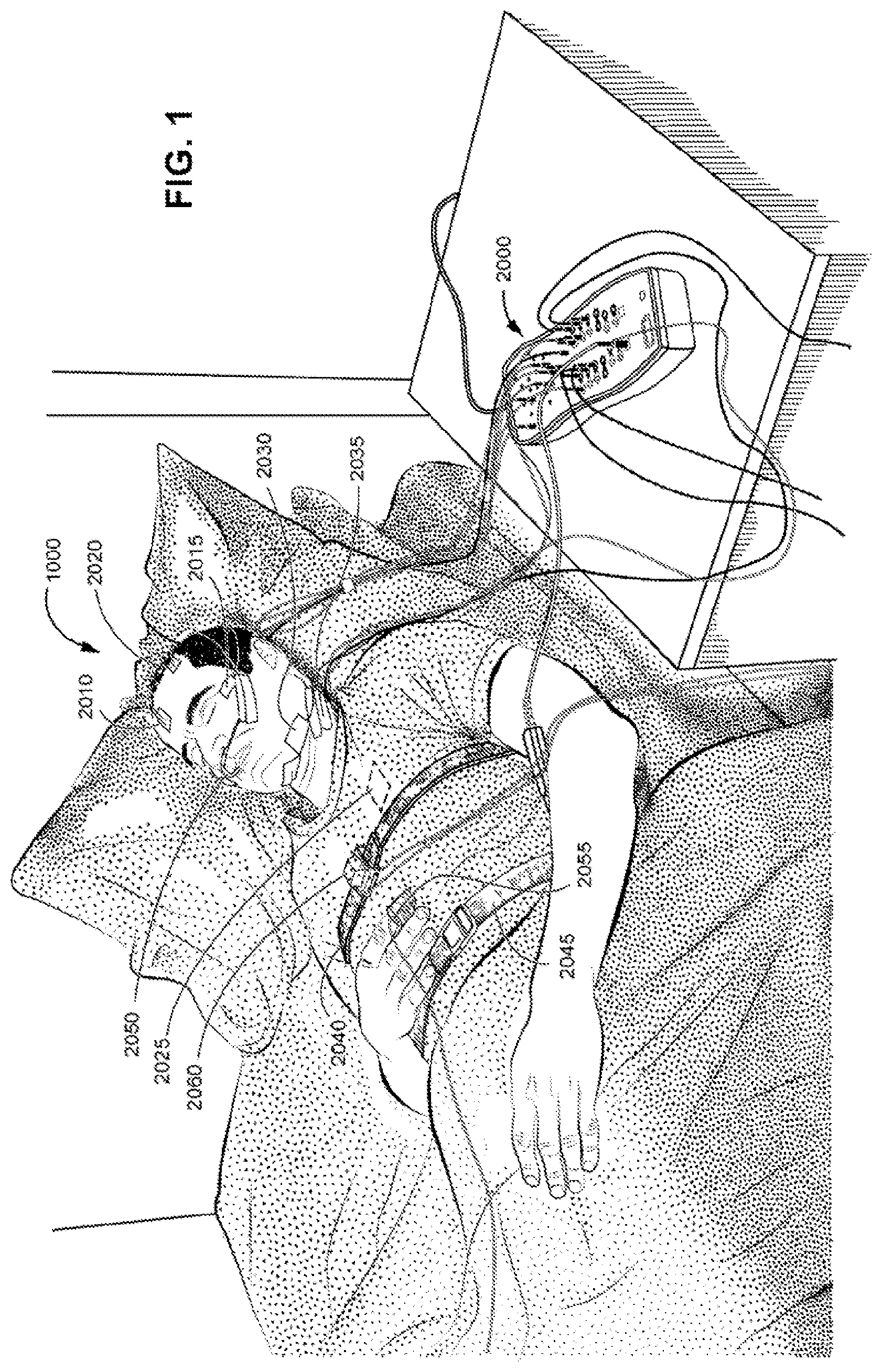 Patent US11771365 — Systems and methods for screening, diagnosis and monitoring sleep-disordered breathing — Figure 1