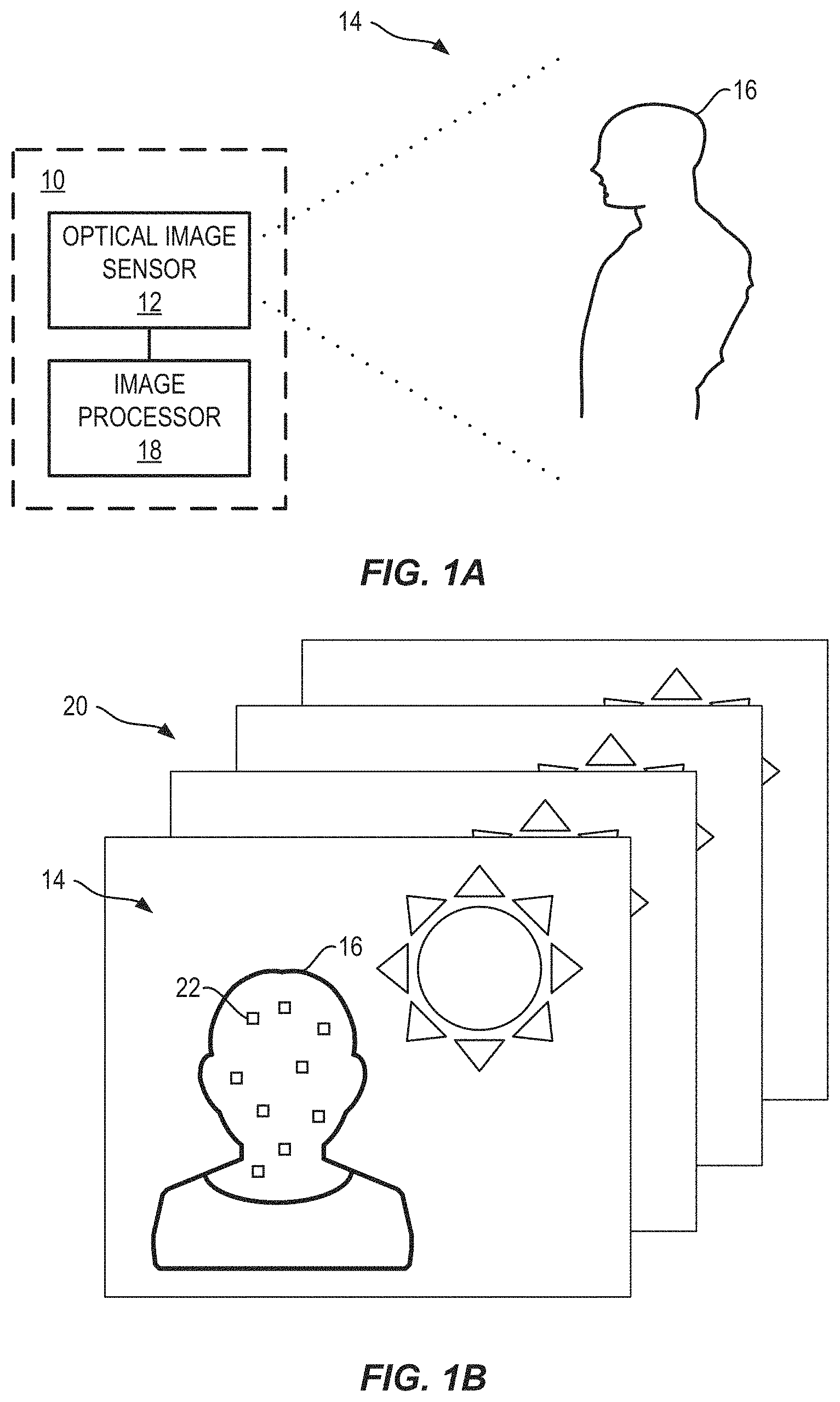 Patent US11771380 — Vital sign monitoring system using an optical sensor — Figure 1