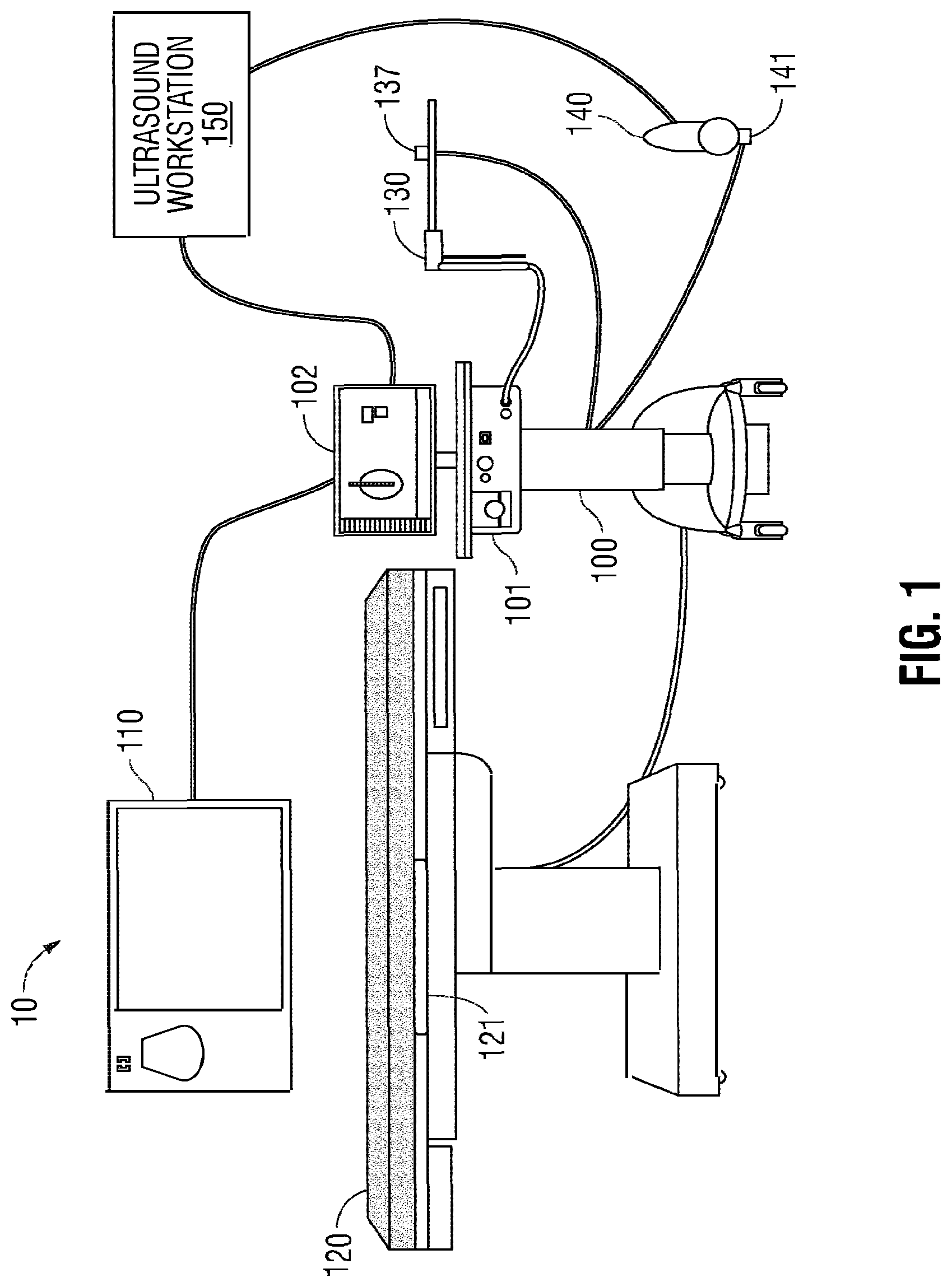 Patent US11771401 — System for tracking and imaging a treatment probe — Figure 1