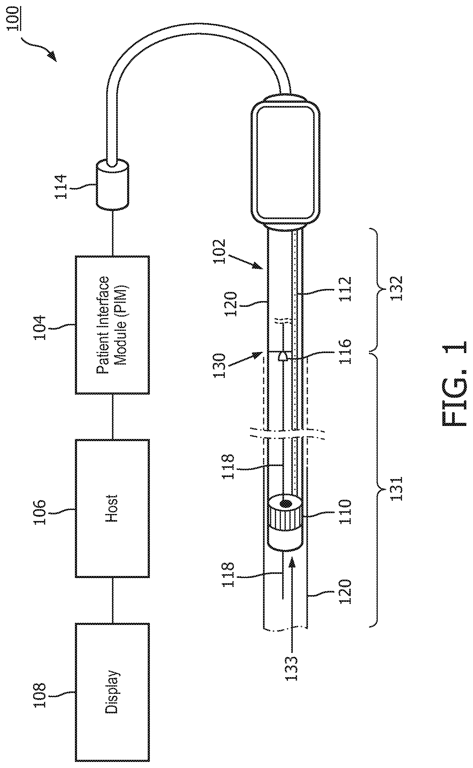 Patent US11771405 — Dynamic resource reconfiguration for patient interface module (PIM) in intraluminal medical ultrasound imaging — Figure 1