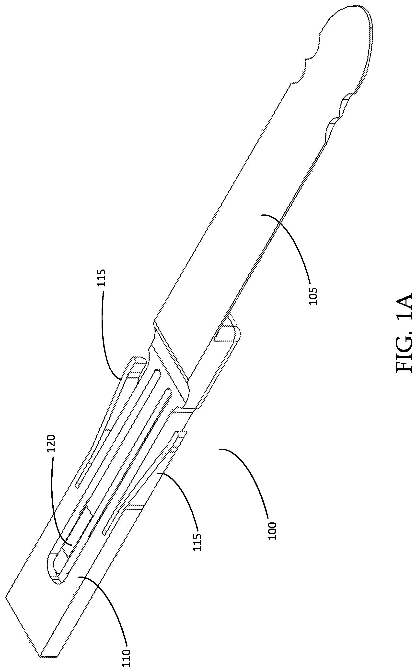 Patent US11771413 Figure 1 – Retractor blade devices and related methods