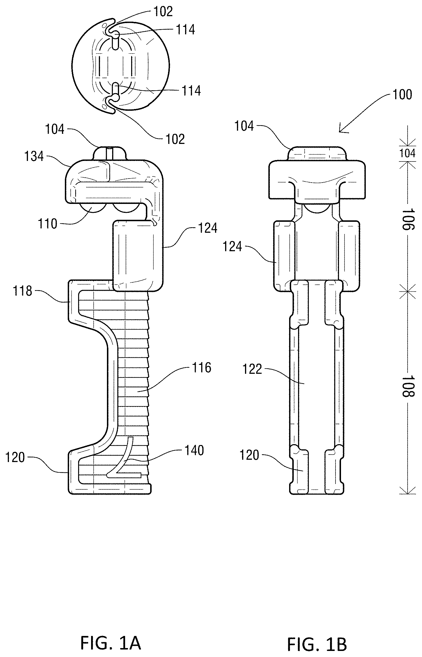 Patent US11771415 — Specialized knot pusher for surgical port closure and suturing devices — Figure 1