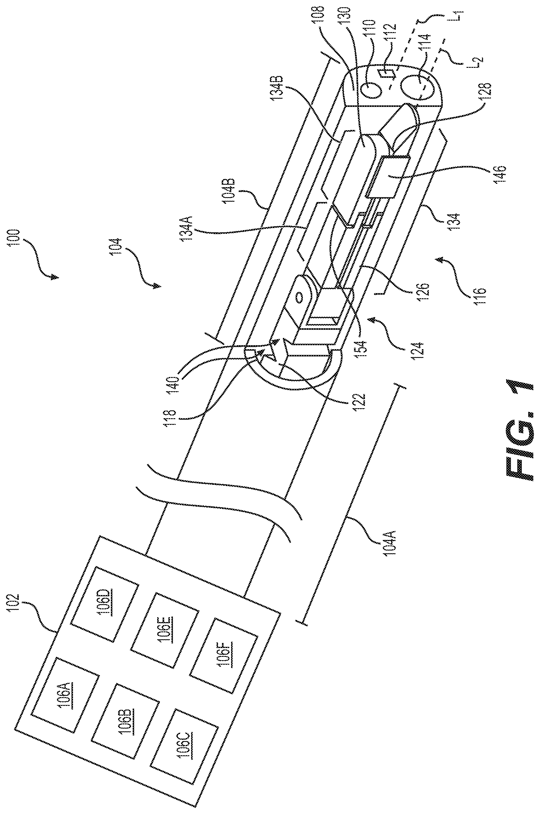 Patent US11771421 — Systems, devices, and related methods for fastening tissue — Figure 1