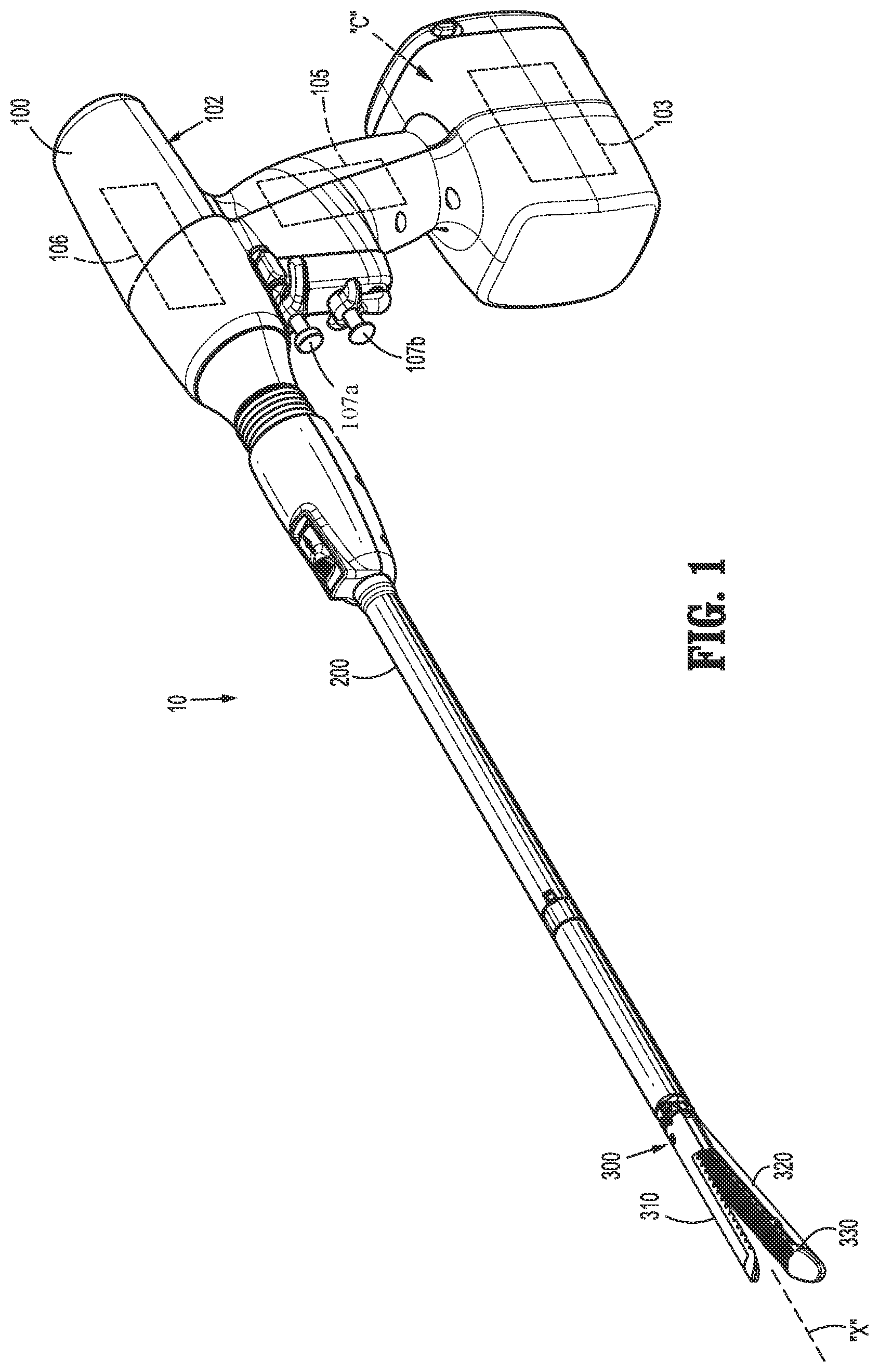 Patent US11771429 — Surgical stapling apparatus with tissue pockets — Figure 1