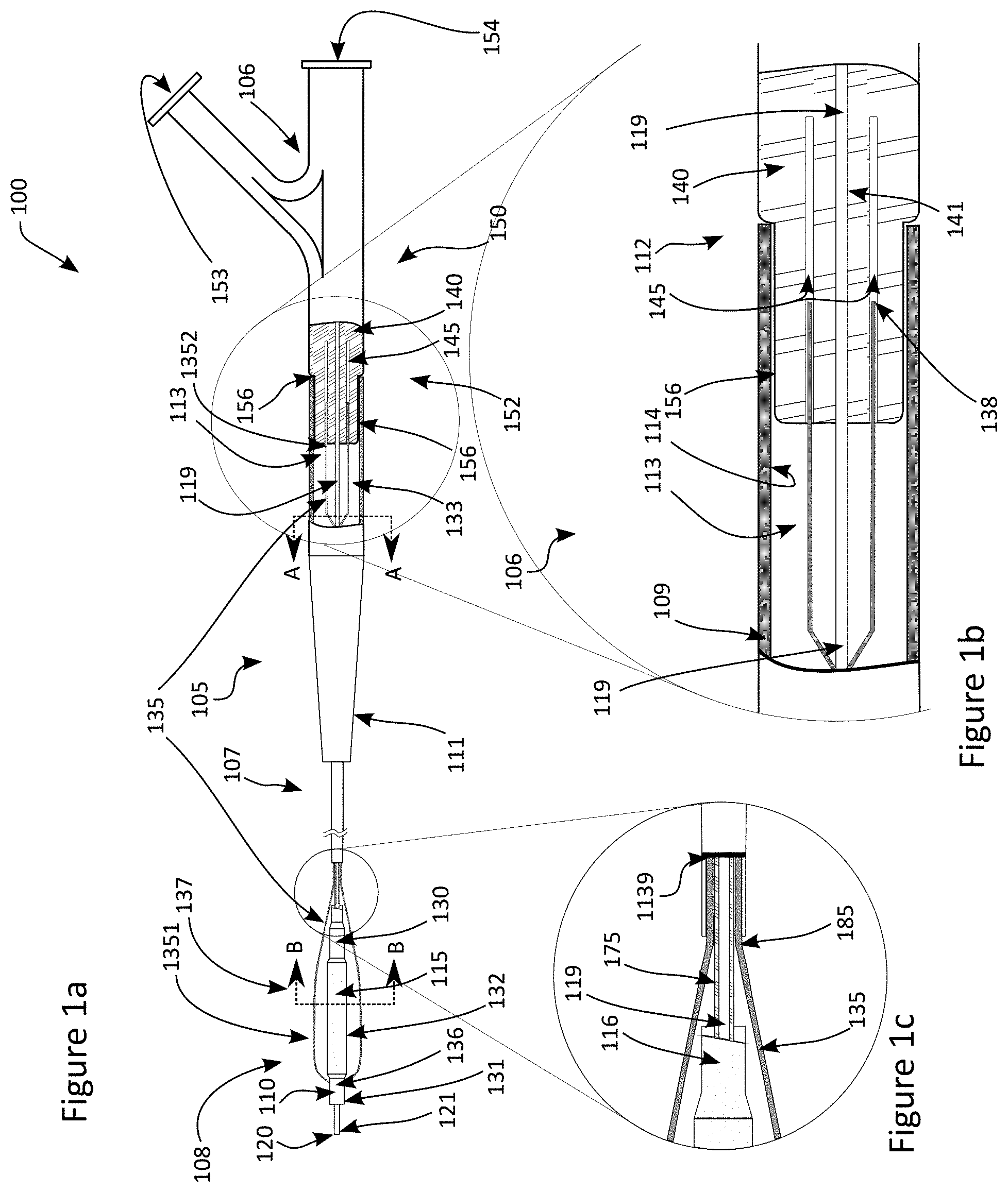 Patent US11771457 — Scoring balloon with translating scoring wires — Figure 1