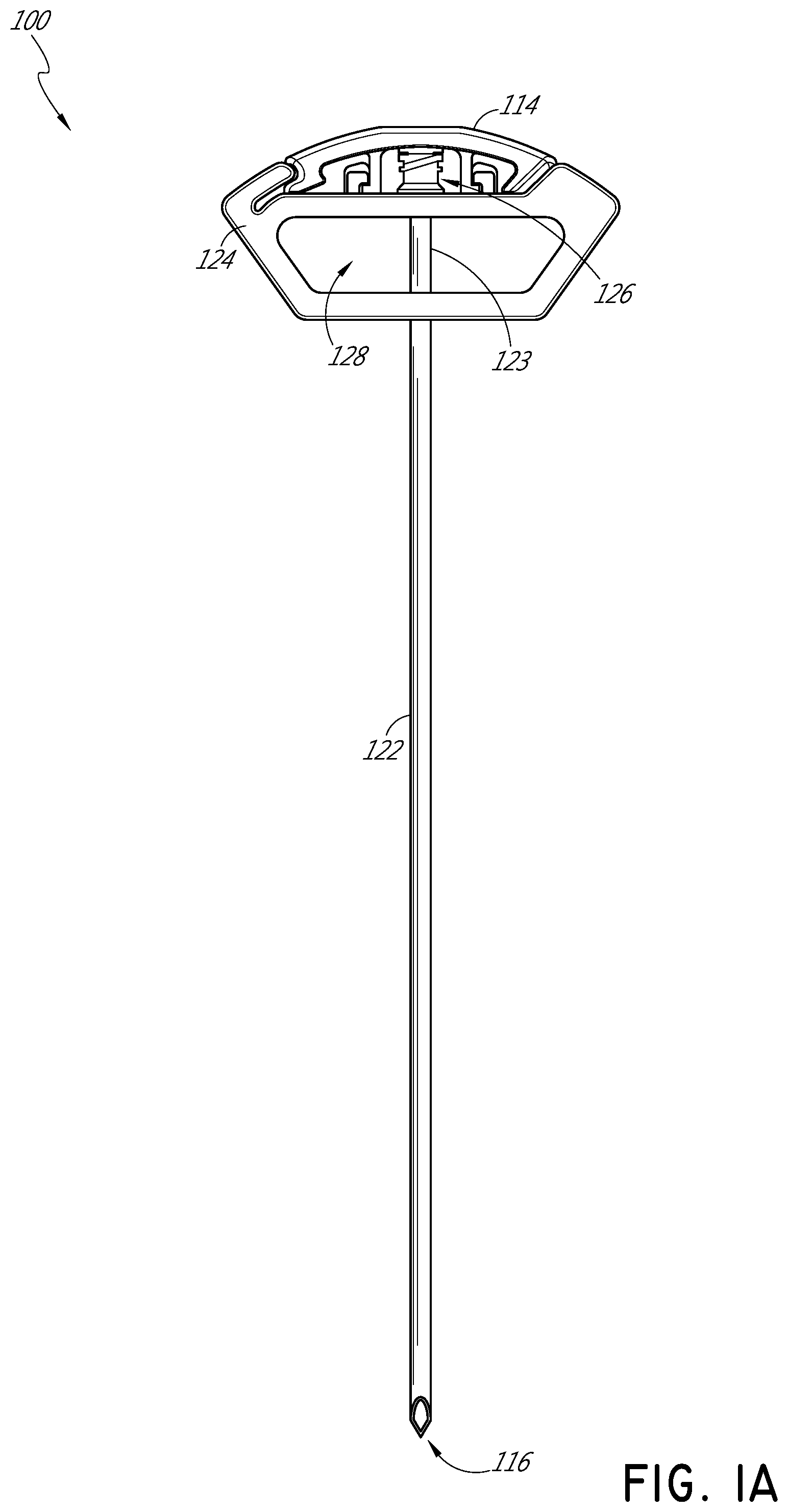 Patent US11771459 — Handles for needle assemblies — Figure 1