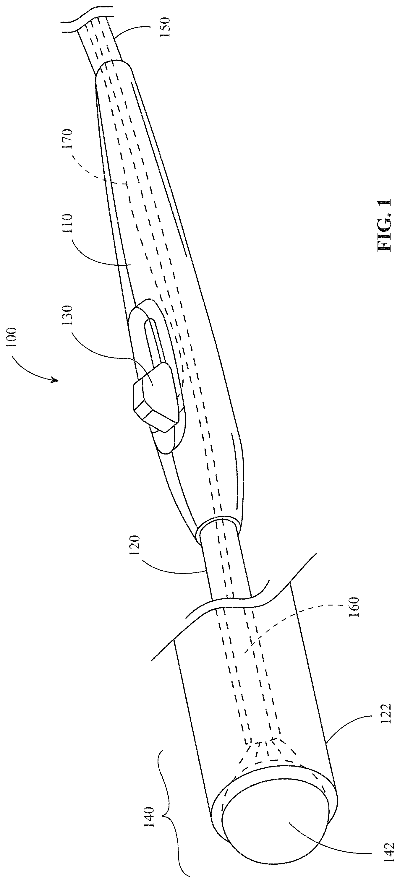 Patent US11771496 Figure 1 – Surgical instruments incorporating light energy tissue treatment functionality