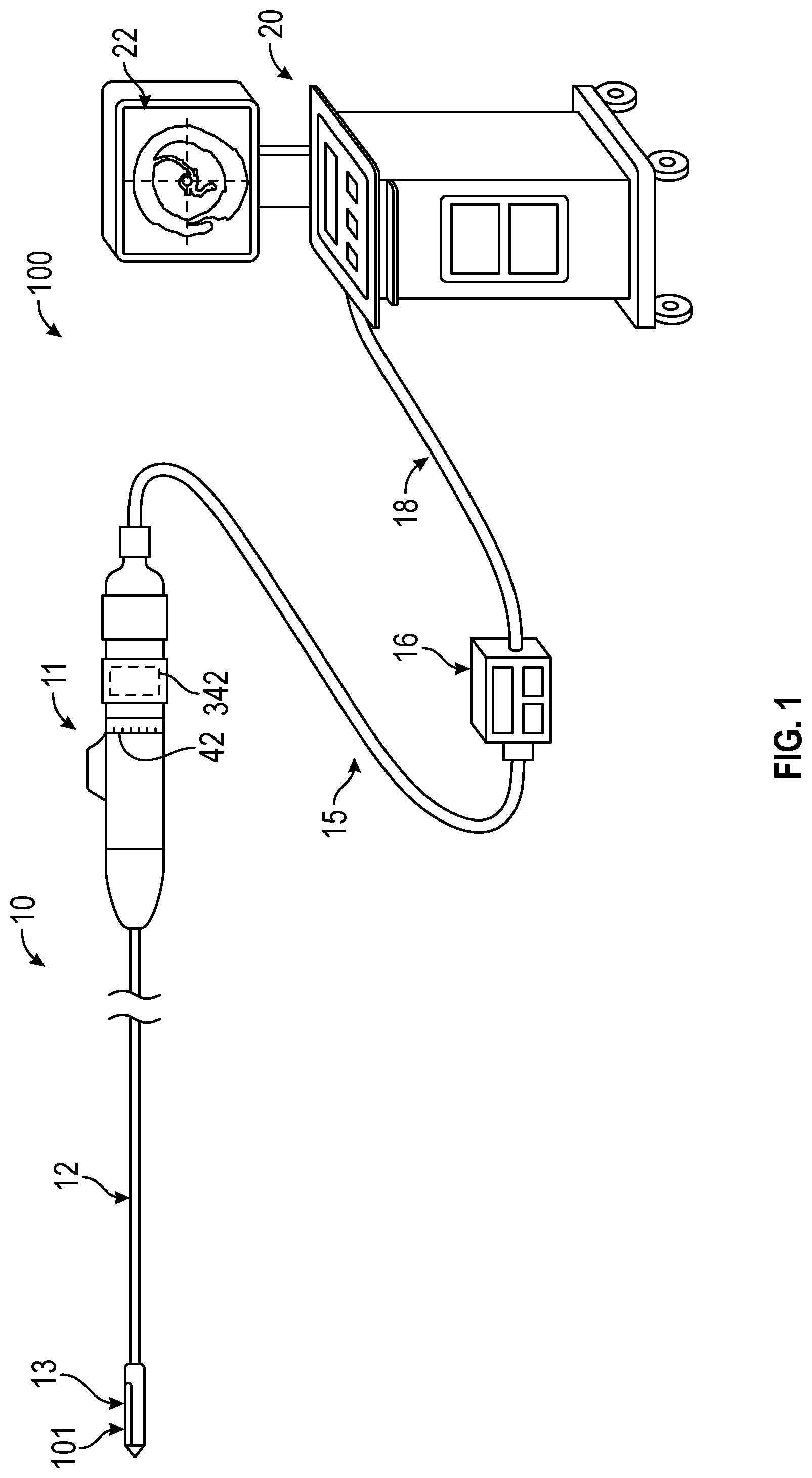 Patent US11771501 — Endovascular valve formation system with imaging capability — Figure 1