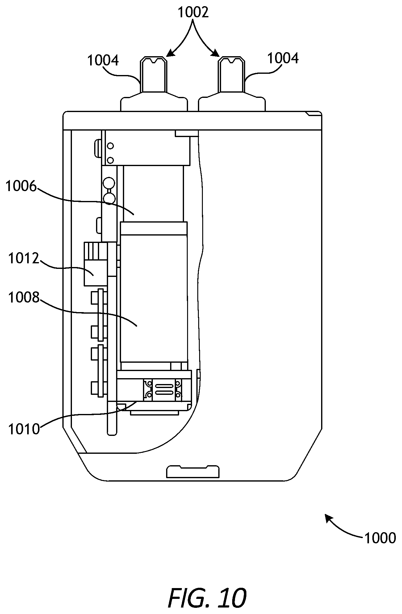 Patent US11771509 Figure 10 – Translating robotic surgical tools with integrated firing mechanisms