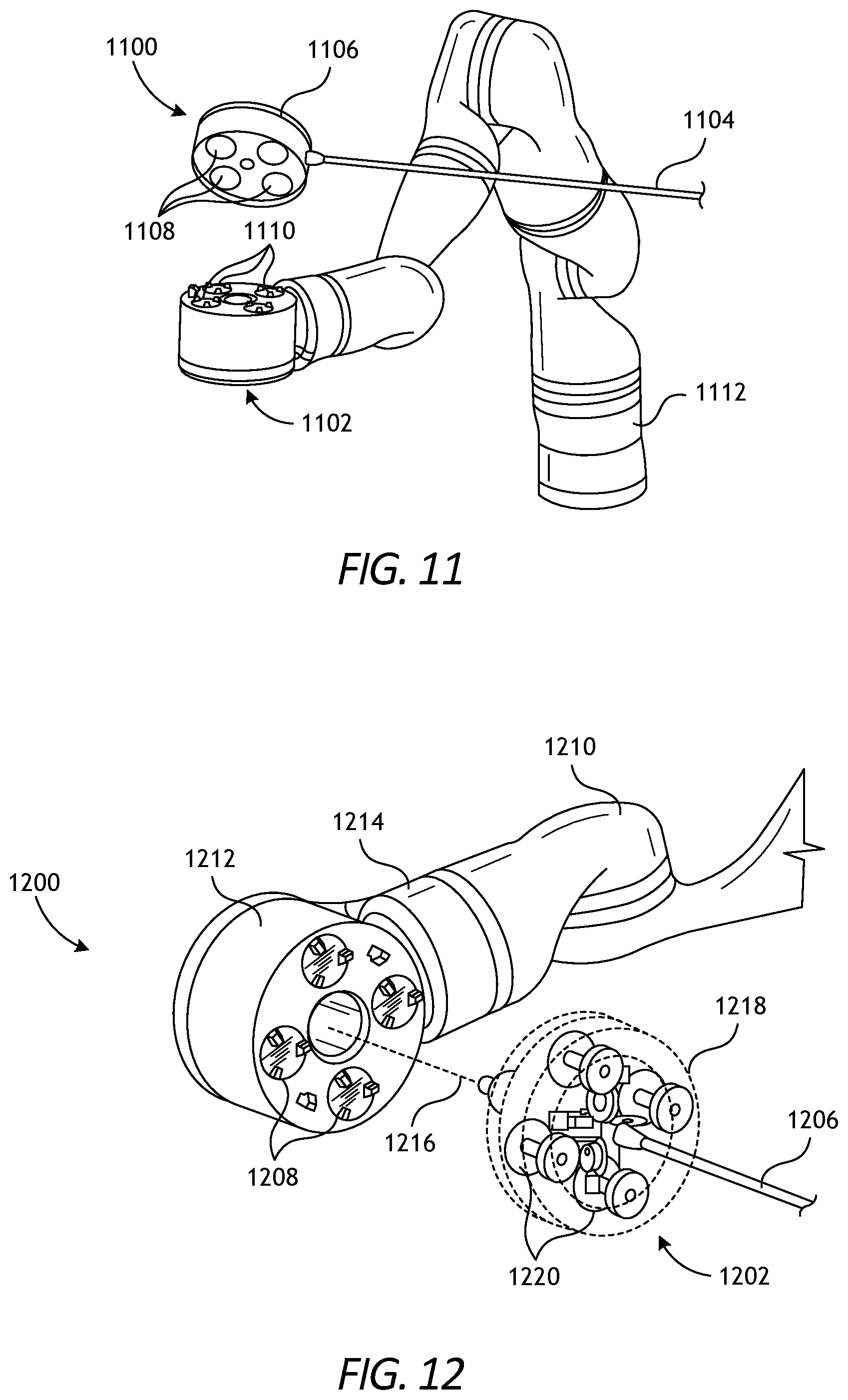 Patent US11771509 Figure 11 – Translating robotic surgical tools with integrated firing mechanisms