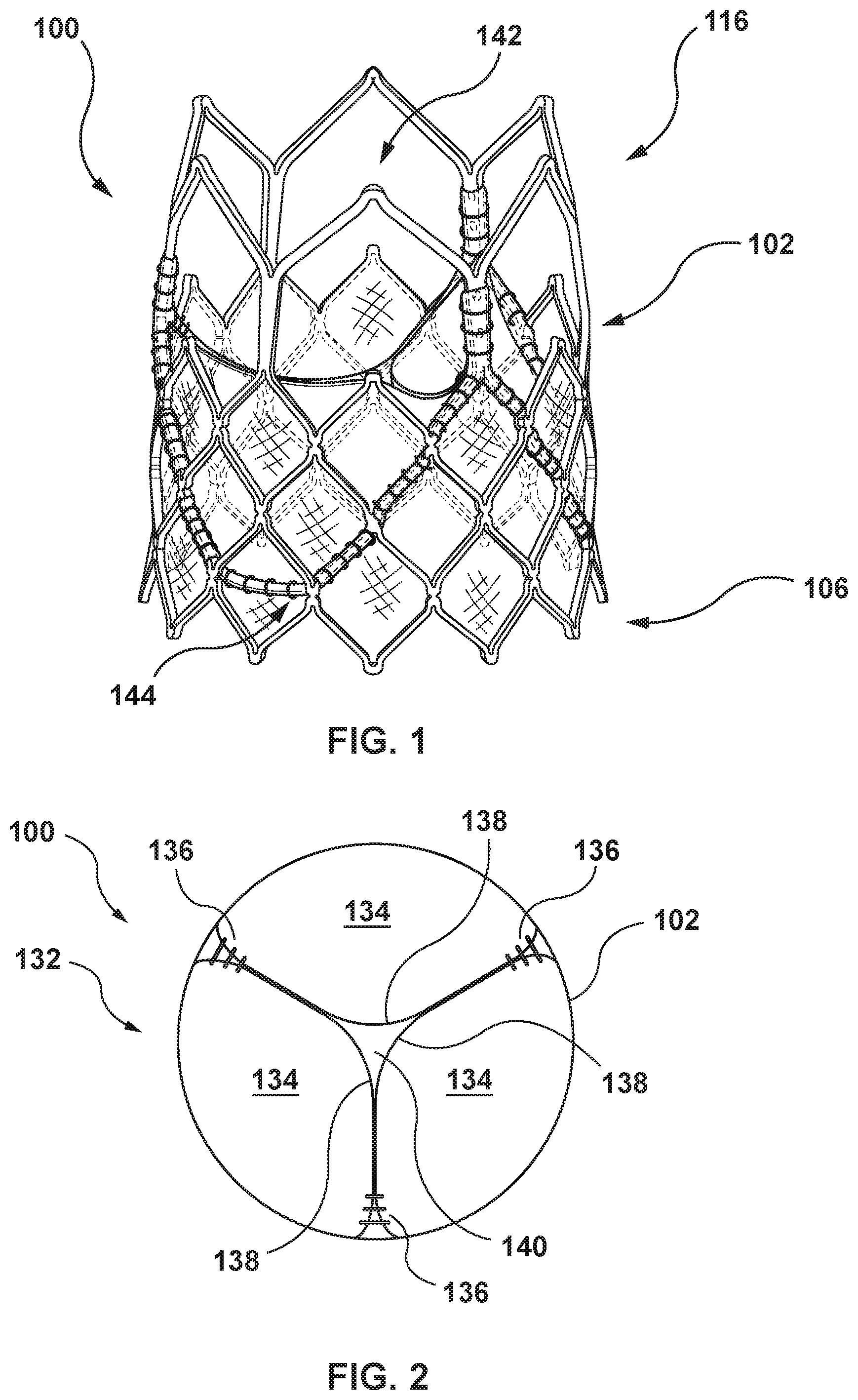 Patent US11771554 — Supra annular tapered balloon expandable stent for transcatheter implantation of a cardiac valve prosthesis — Figure 1