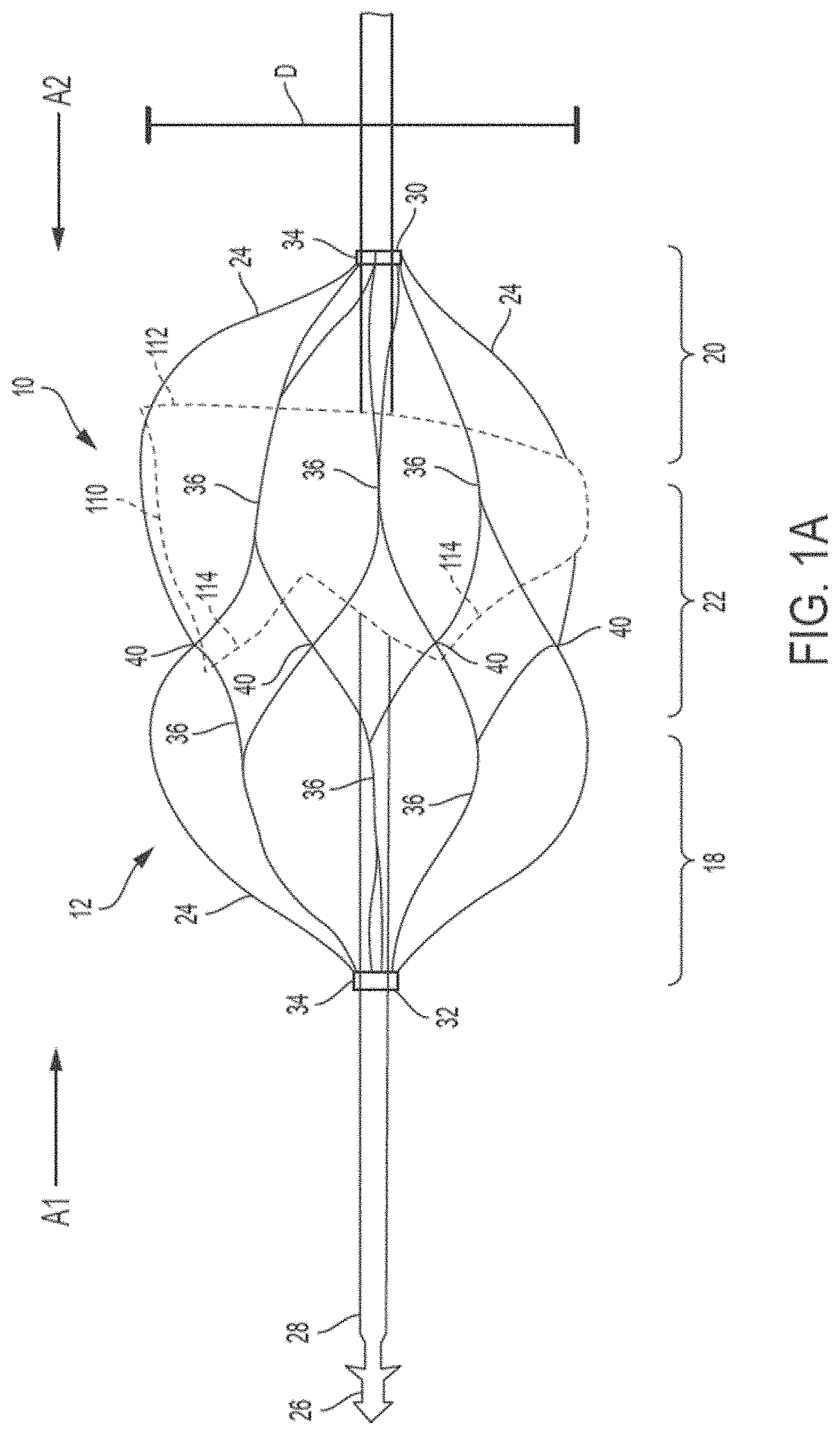 Patent US11771555 — Retrievable self-expanding non-thrombogenic low-profile percutaneous atrioventricular valve prosthesis — Figure 1
