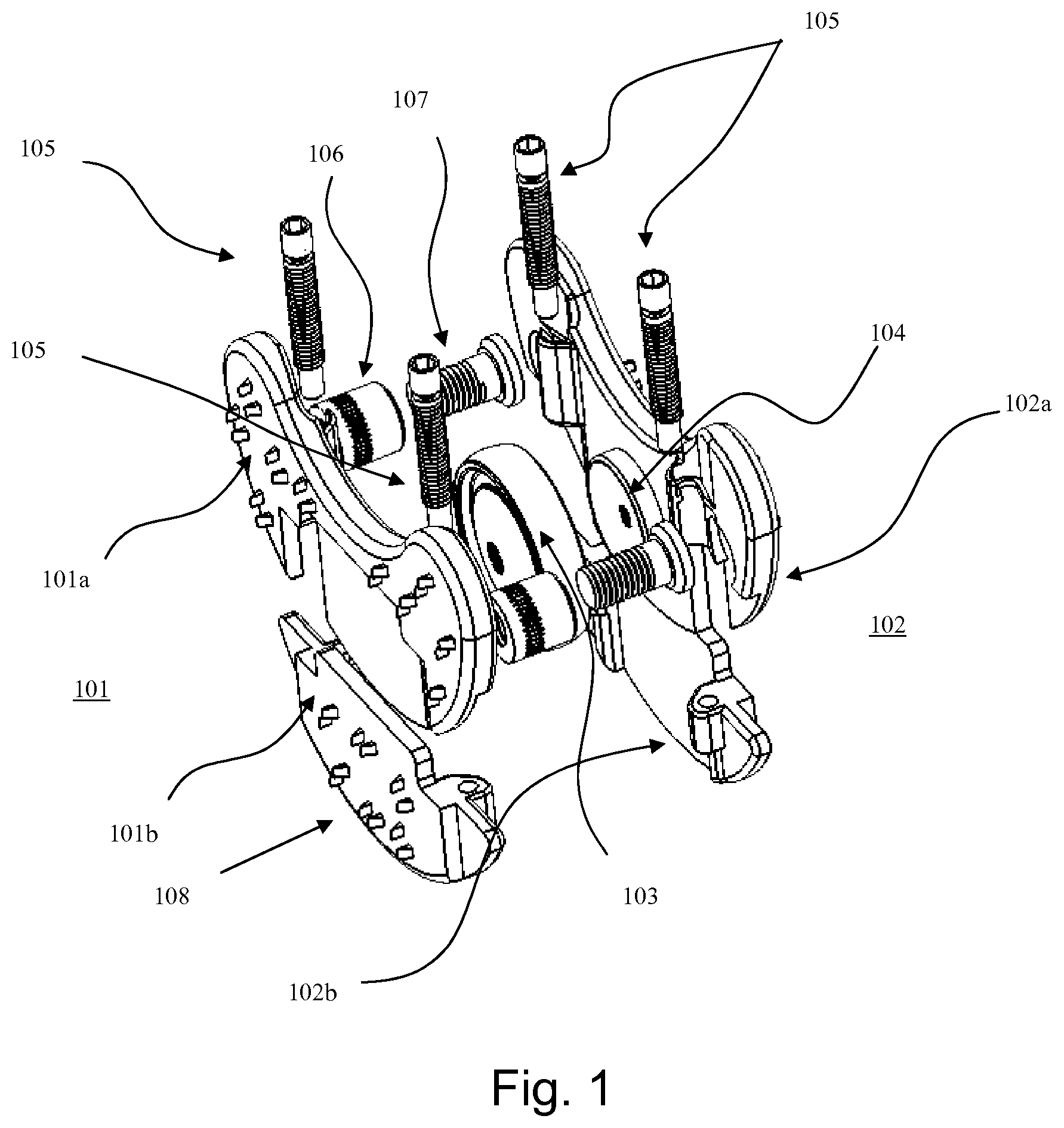 Patent US11771567 — Artificial disc system — Figure 1