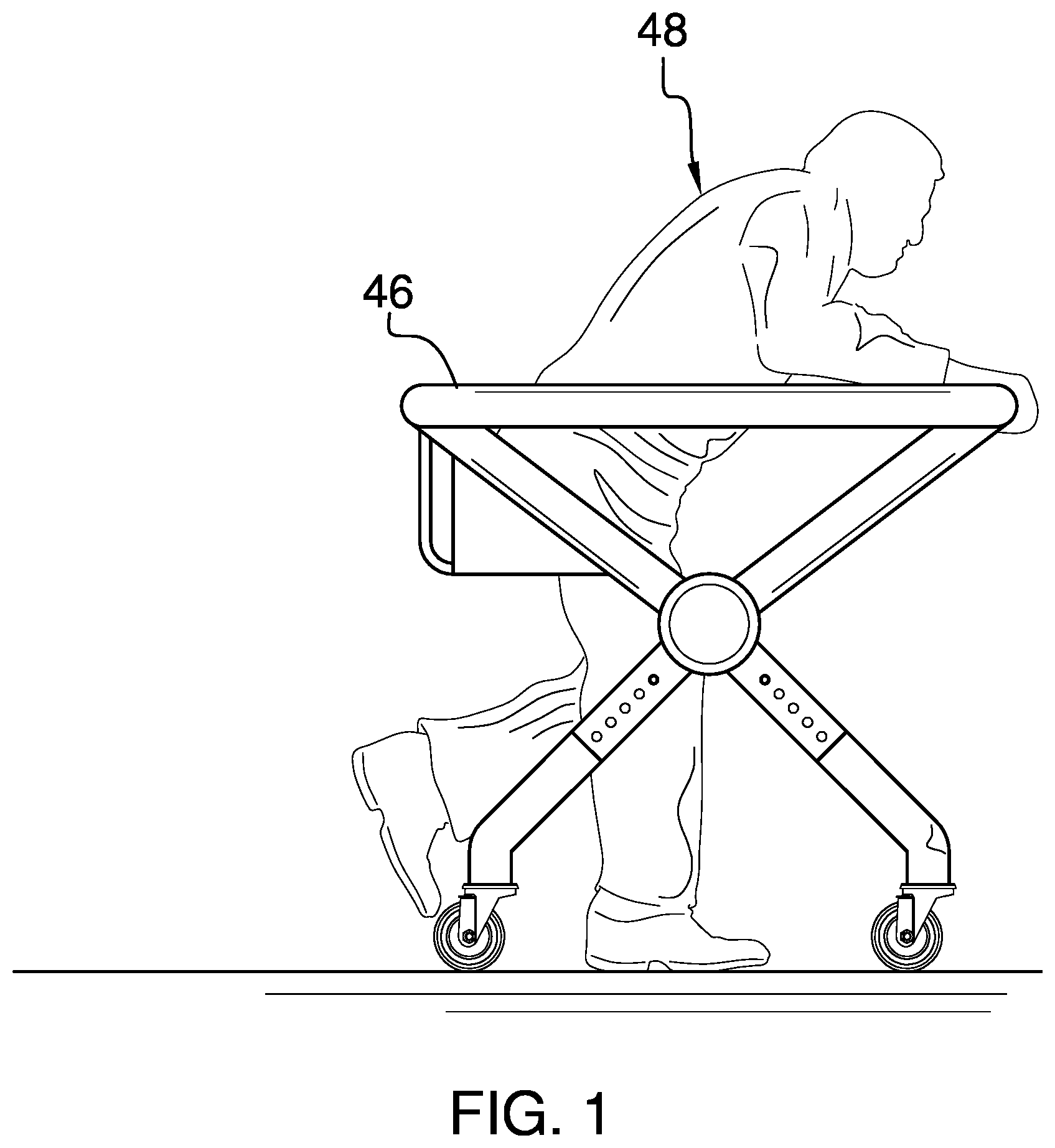 Patent US11771614 Figure 1 – Walking assistance assembly