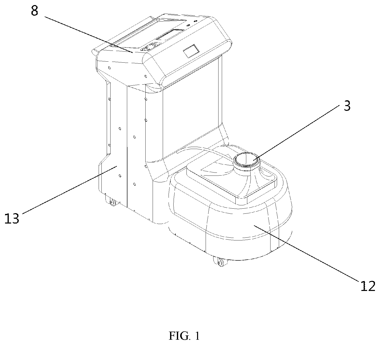 Patent US11771622 — Sealing device for foot therapeutic apparatus and foot therapeutic apparatus with sealing device — Figure 1