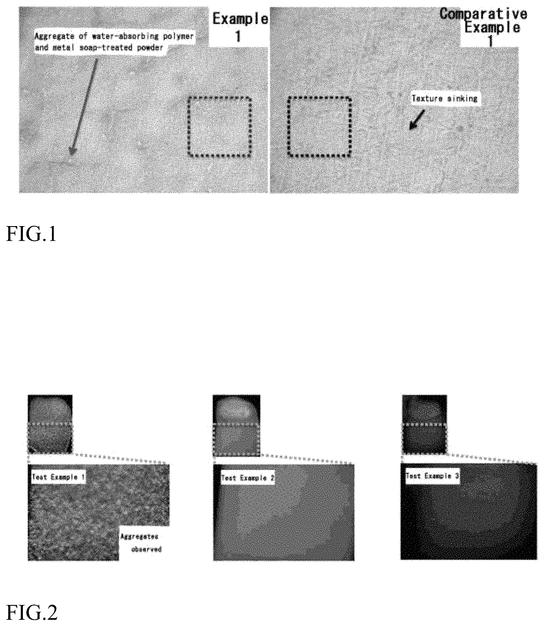 Patent US11771640 — Water-in-oil emulsion cosmetic — Figure 1