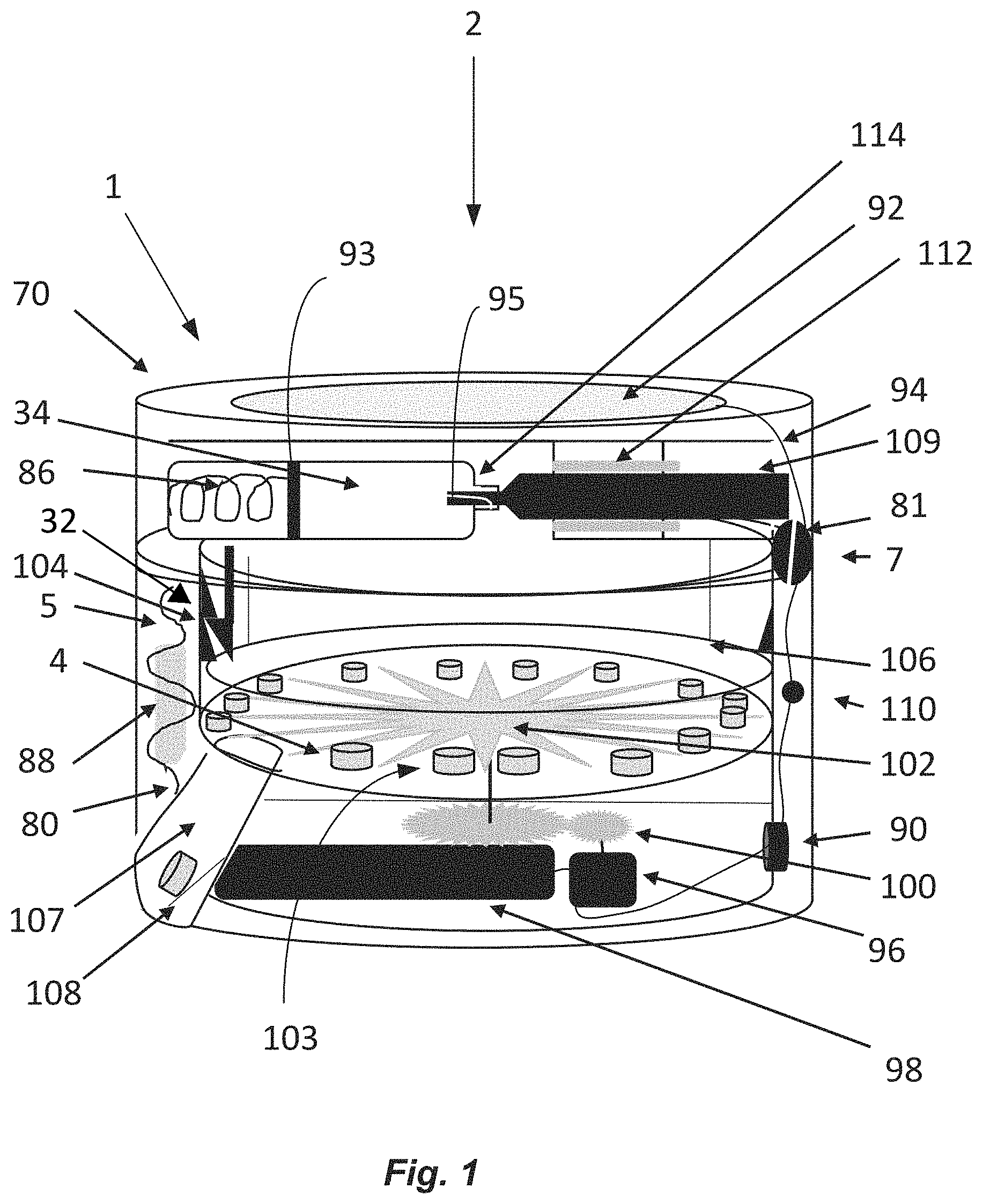 Patent US11771693 — Device for deterring abuse of drugs — Figure 1