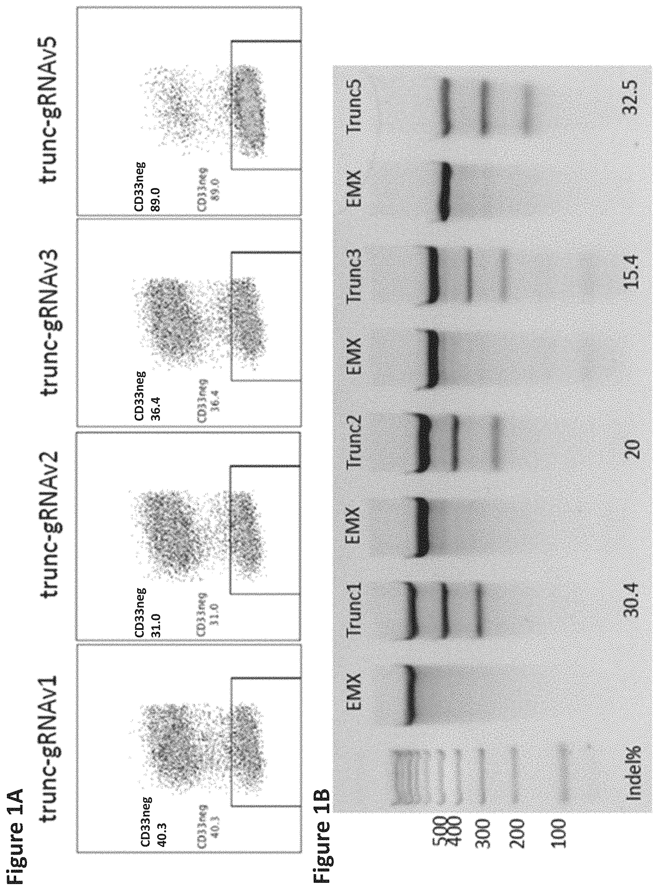 Patent US11771719 — Methods and compositions for gene editing in hematopoietic stem cells — Figure 1
