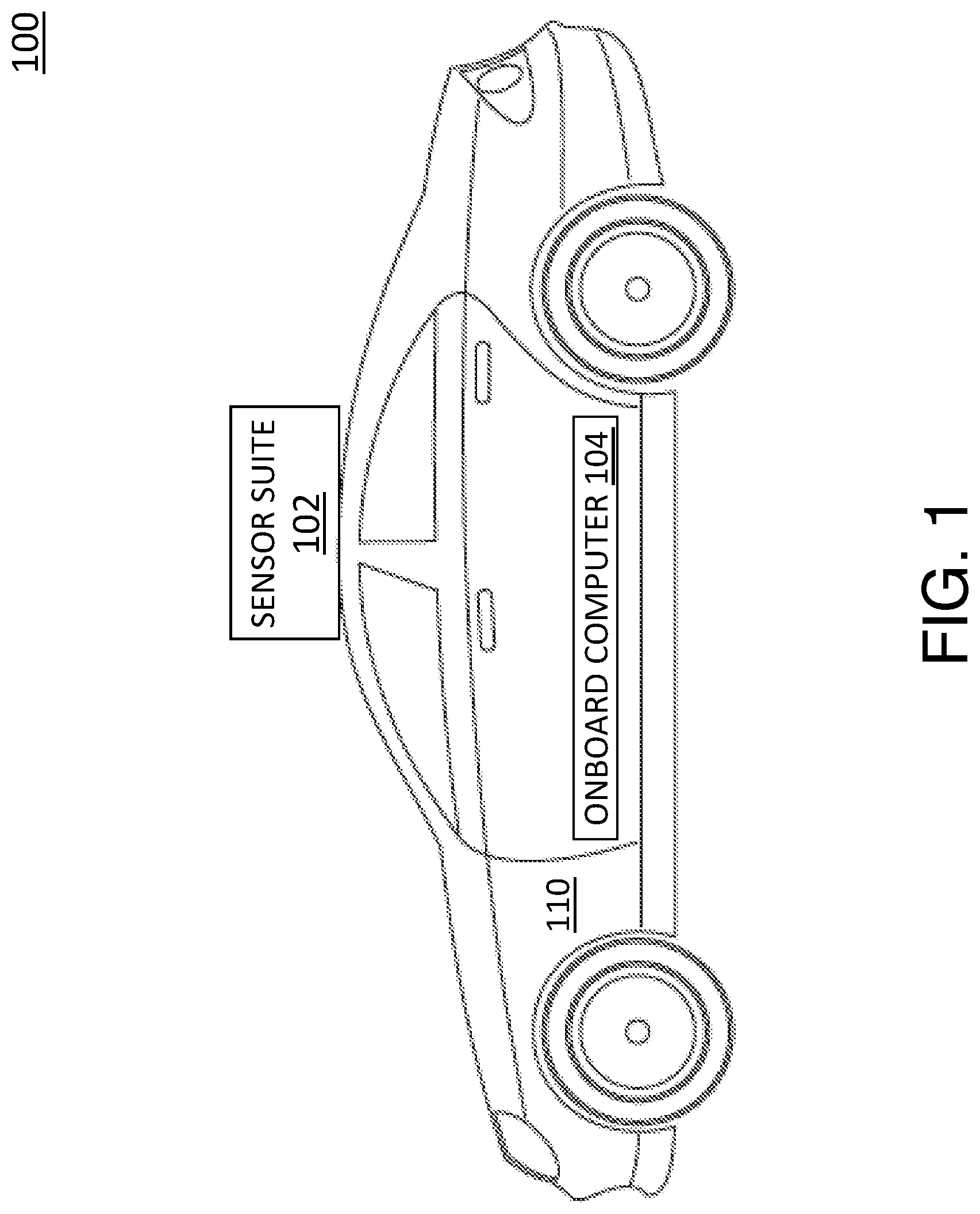 Patent US11771786 Figure 1 – System and method for automated detection and disinfection of a fleet of autonomous vehicles