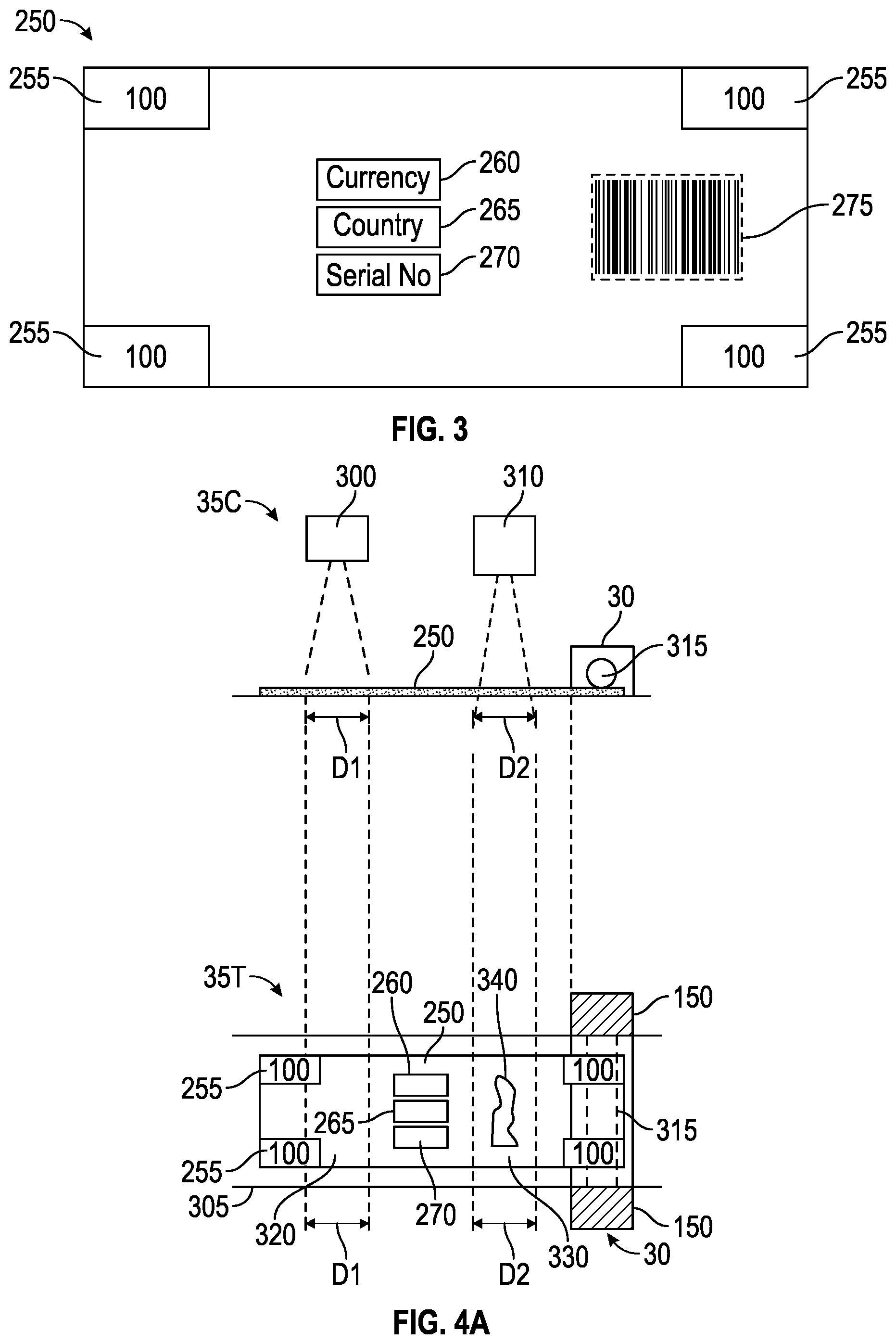 Patent US11771788 Figure 3 – System for cash disinfection by applying controlled doses of ultraviolet light and methods of disinfection verification thereof
