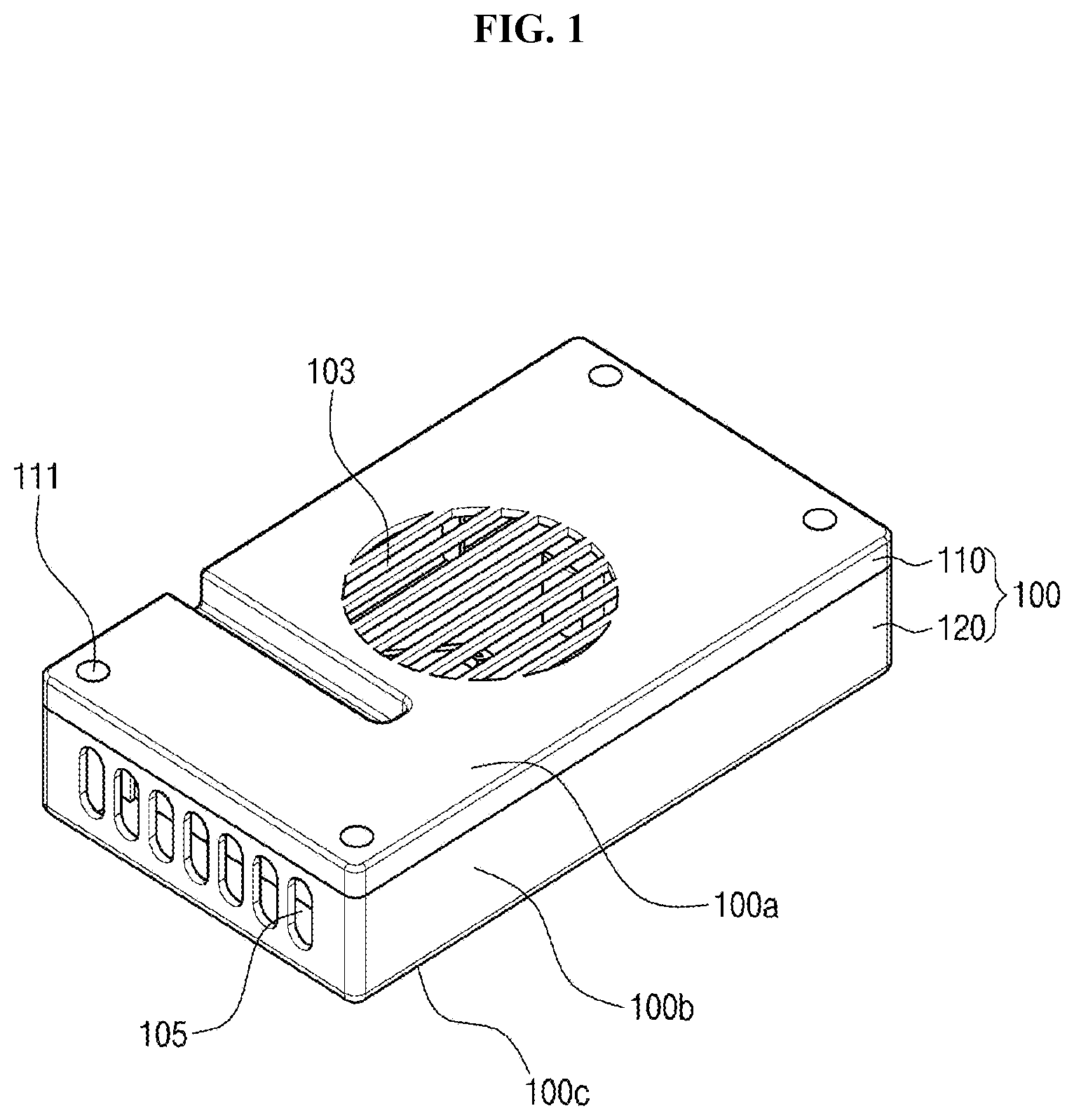 Patent US11771795 — Air purification module and refrigerator comprising the same — Figure 1