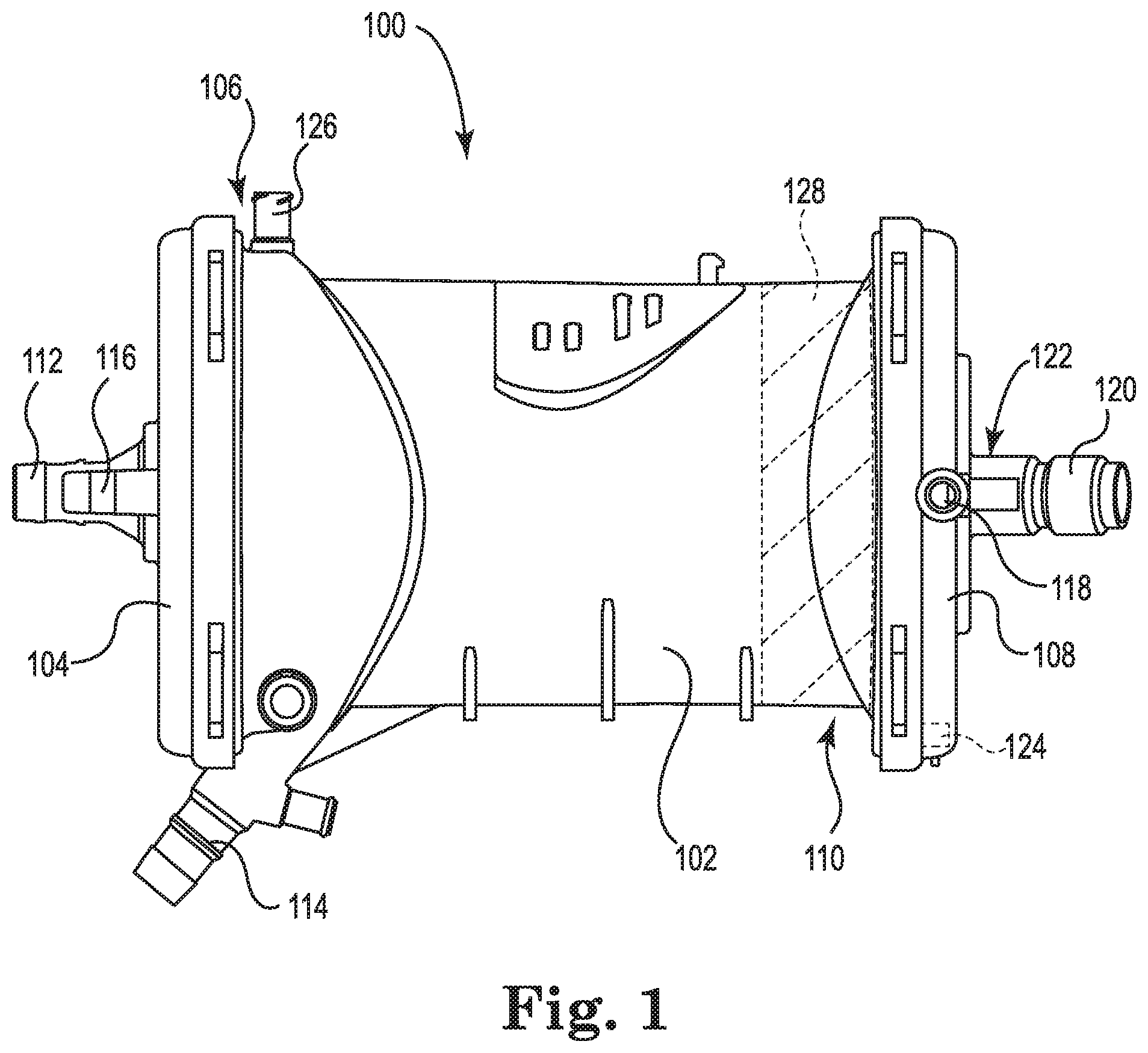Patent US11771810 — Oxygenator with thermal insulation — Figure 1
