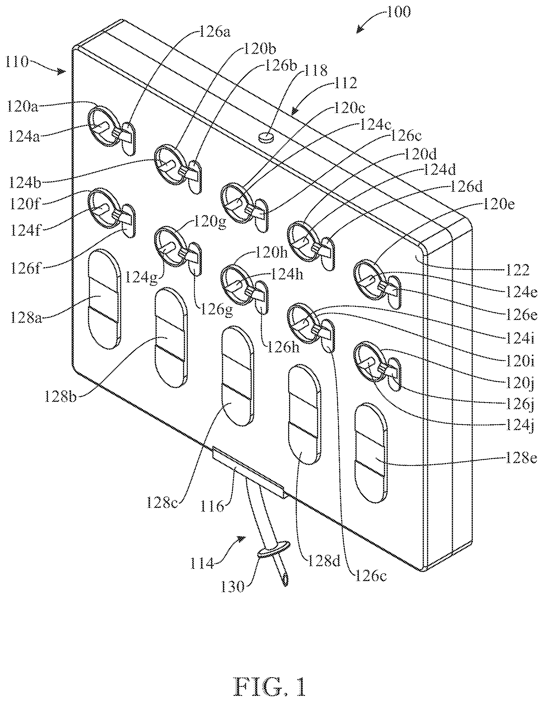 Patent US11771822 — Wearable drug delivery system — Figure 1