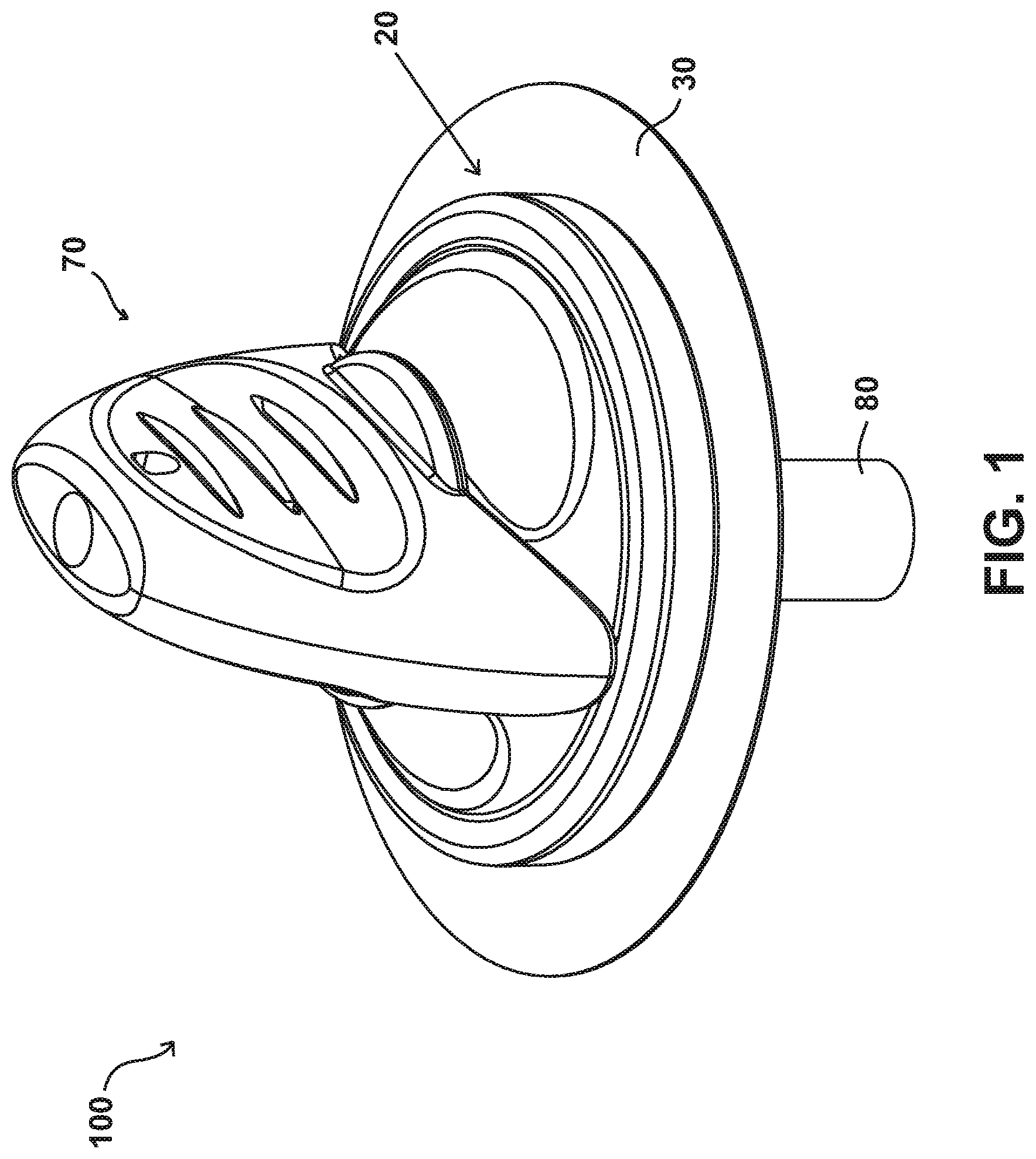 Patent US11771823 — Fluid delivery devices, systems and methods — Figure 1