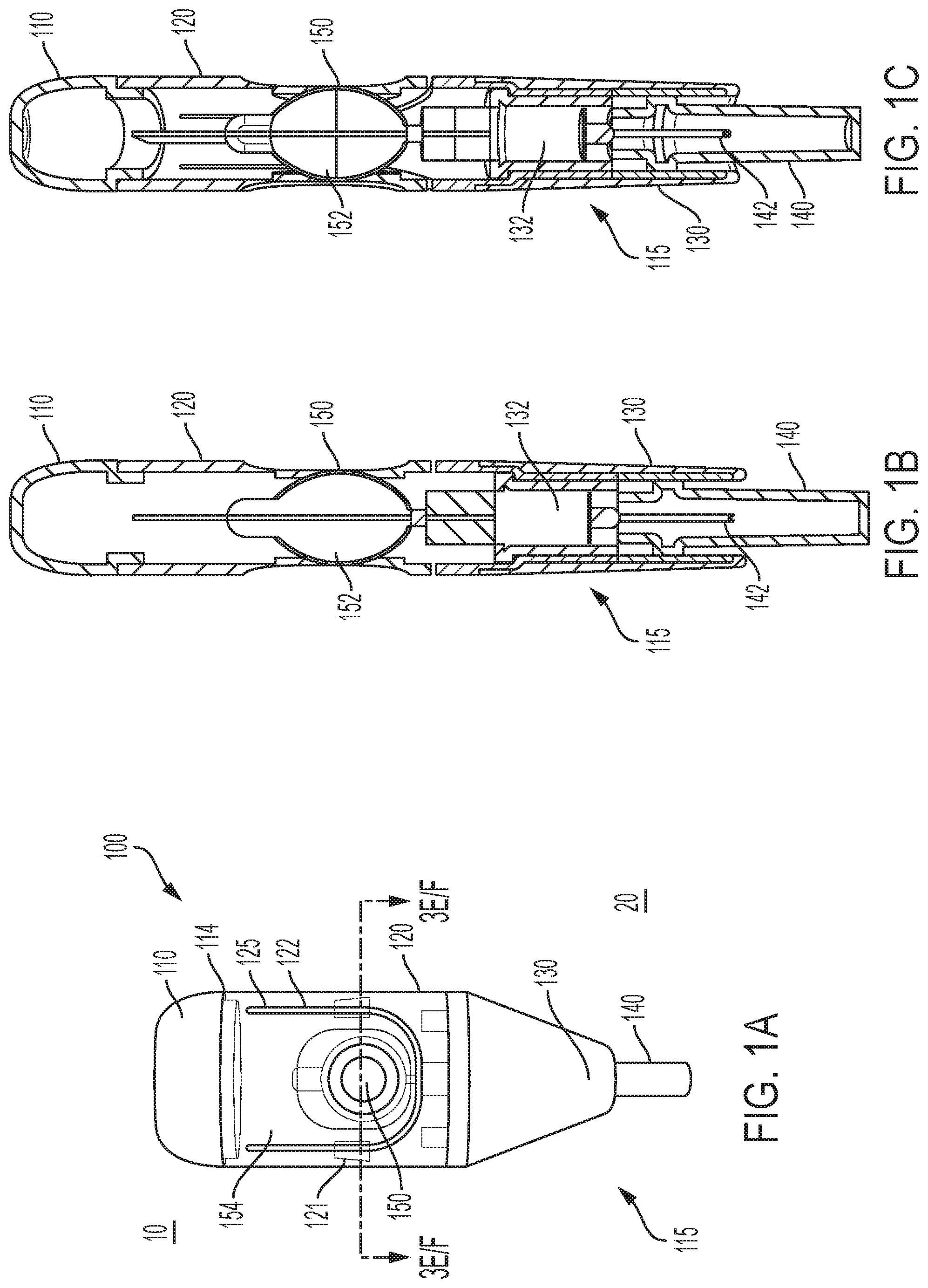 Patent US11771842 — Syringes, syringe containers, kits and methods of use — Figure 1