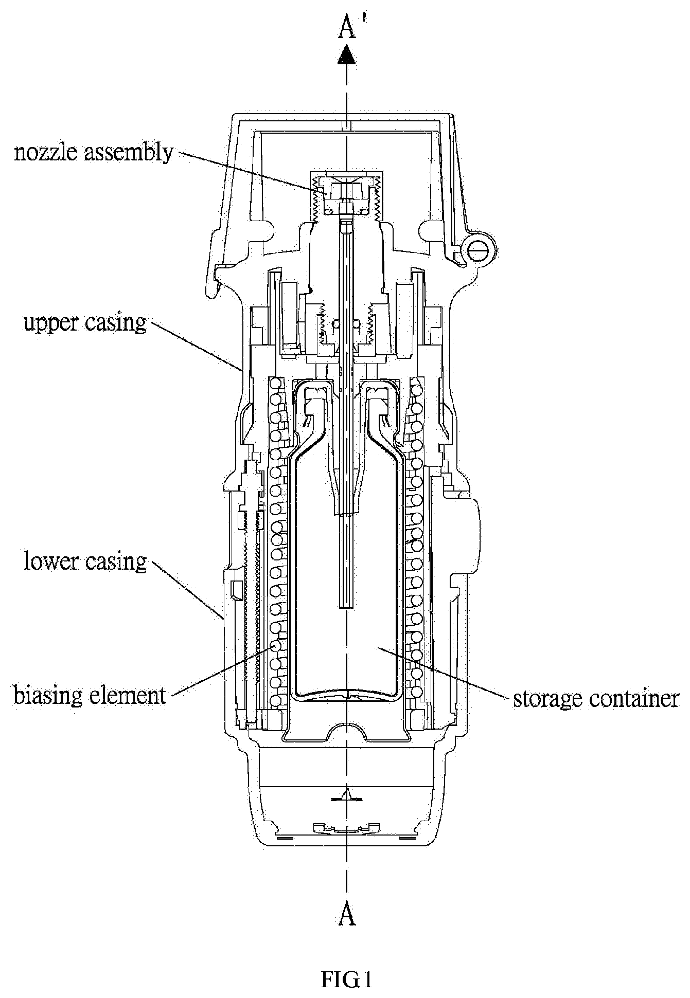 Patent US11771847 — Assembly method of apparatus for pressurized liquid transfusion — Figure 1