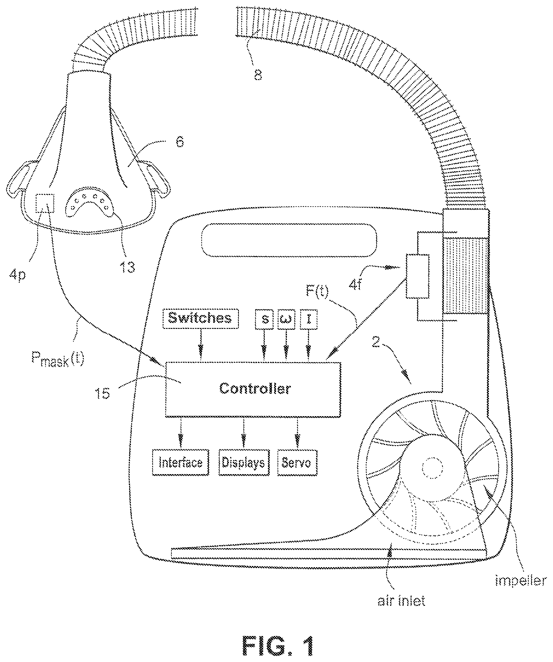 Patent US11771856 — Acclimatization therapy for first time users — Figure 1