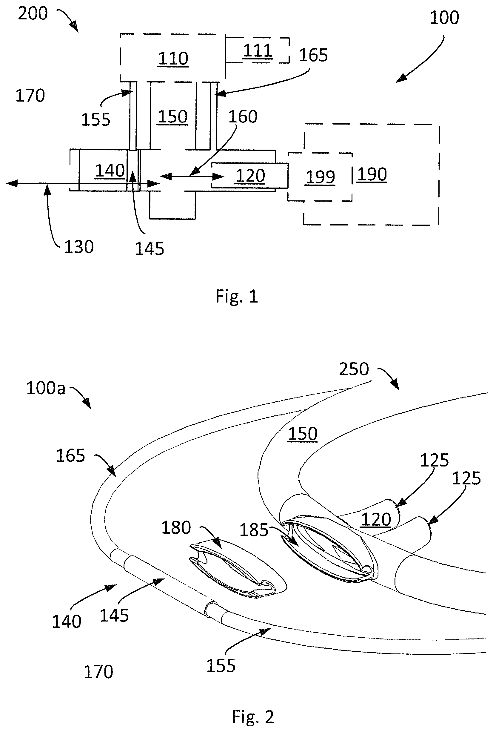 Patent US11771860 — Nasal patient interface arrangement, breathing apparatus, and method for operating a breathing apparatus — Figure 1