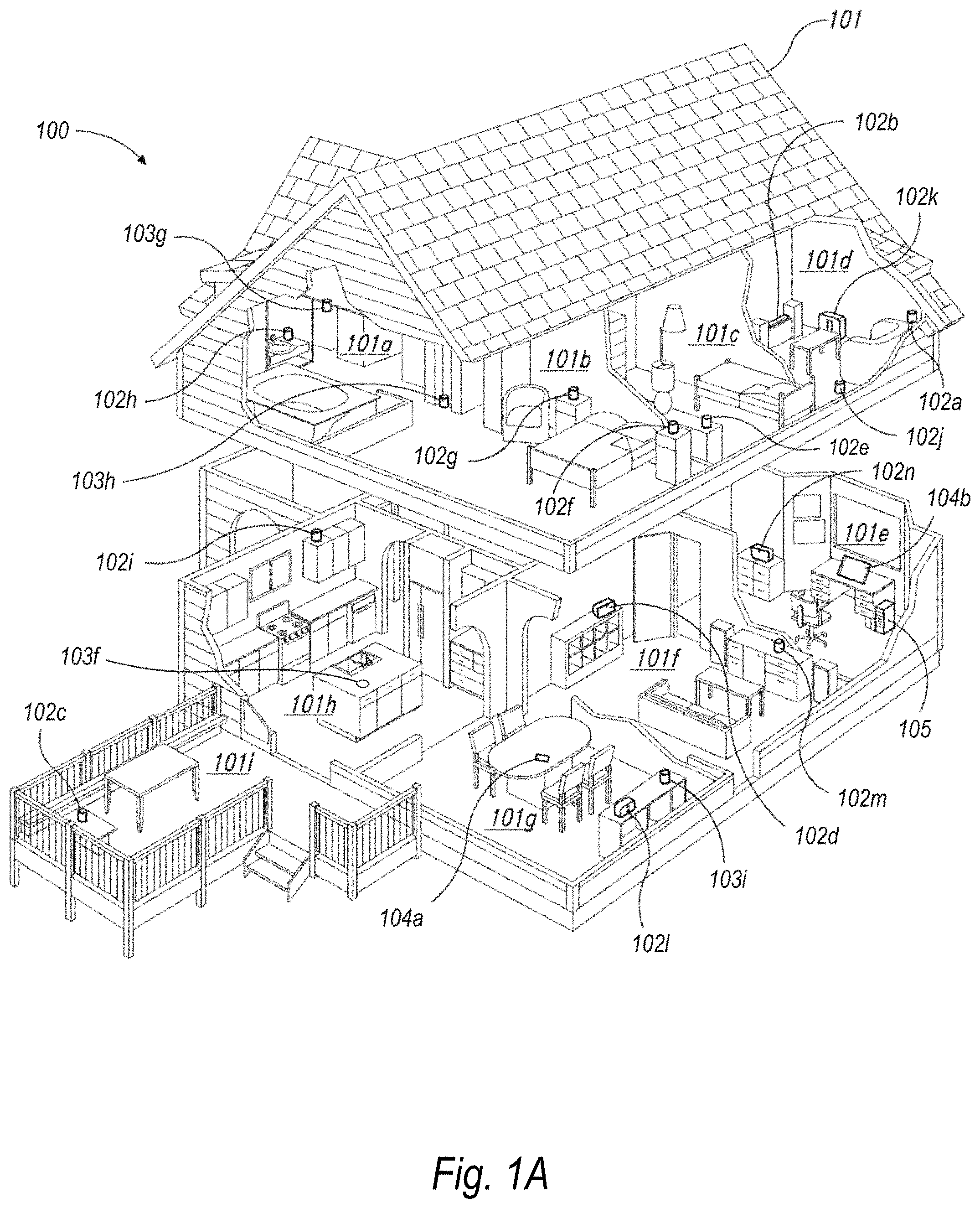 Patent US11771866 Figure 1 – Locally distributed keyword detection