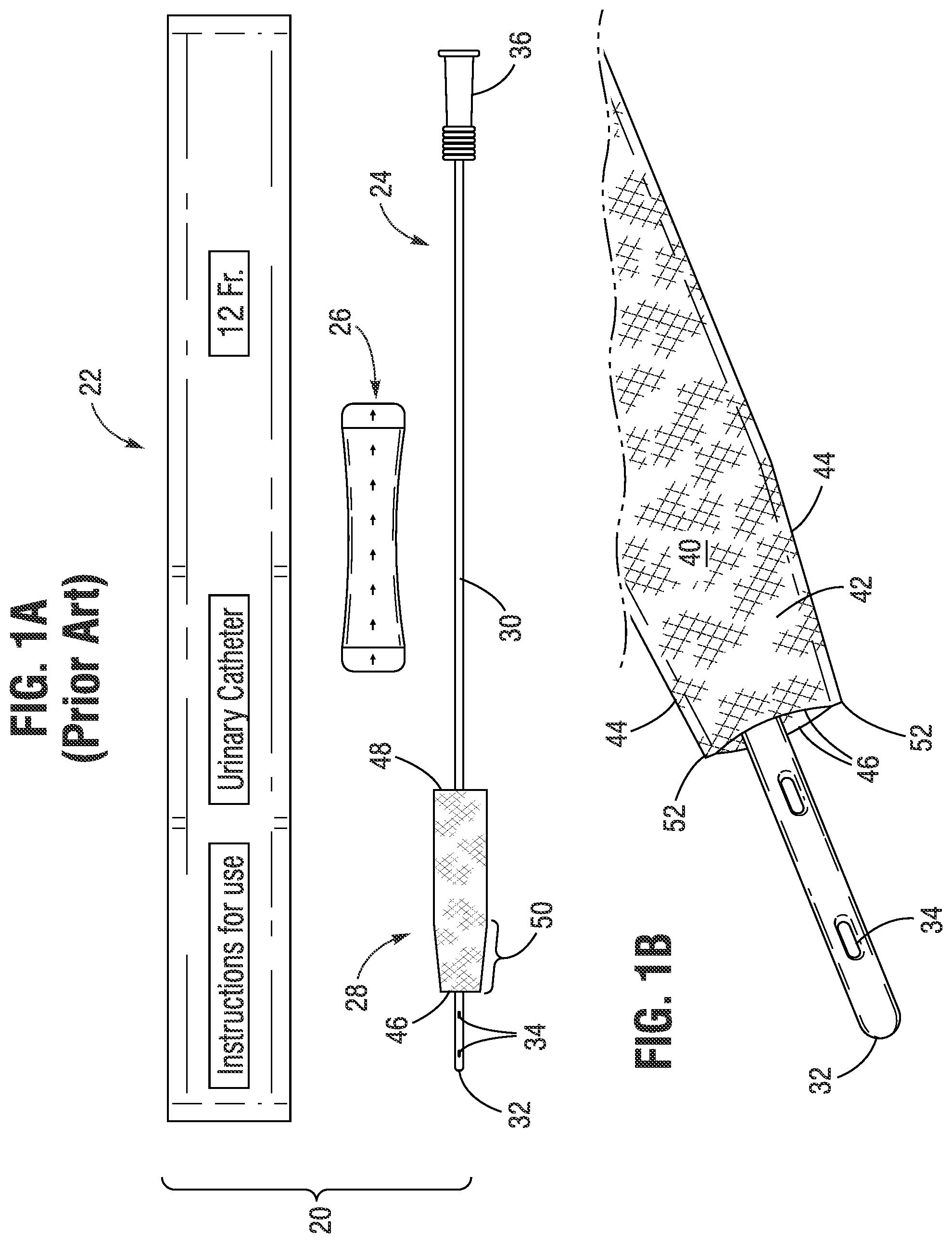 Patent US11771868 — Gripper sleeve for urinary catheter — Figure 1