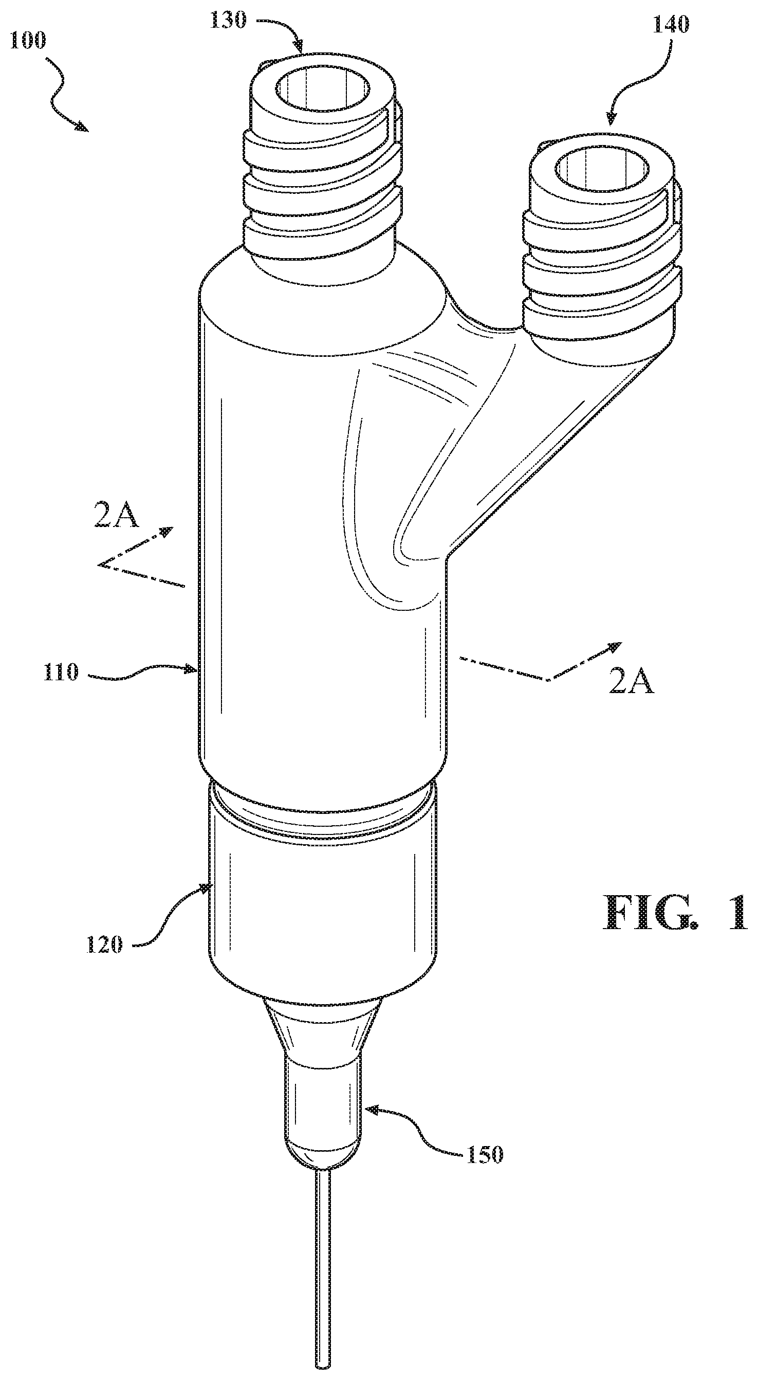 Patent US11771881 — Needle adapter and device for soft material extrusion of core-shell structures — Figure 1