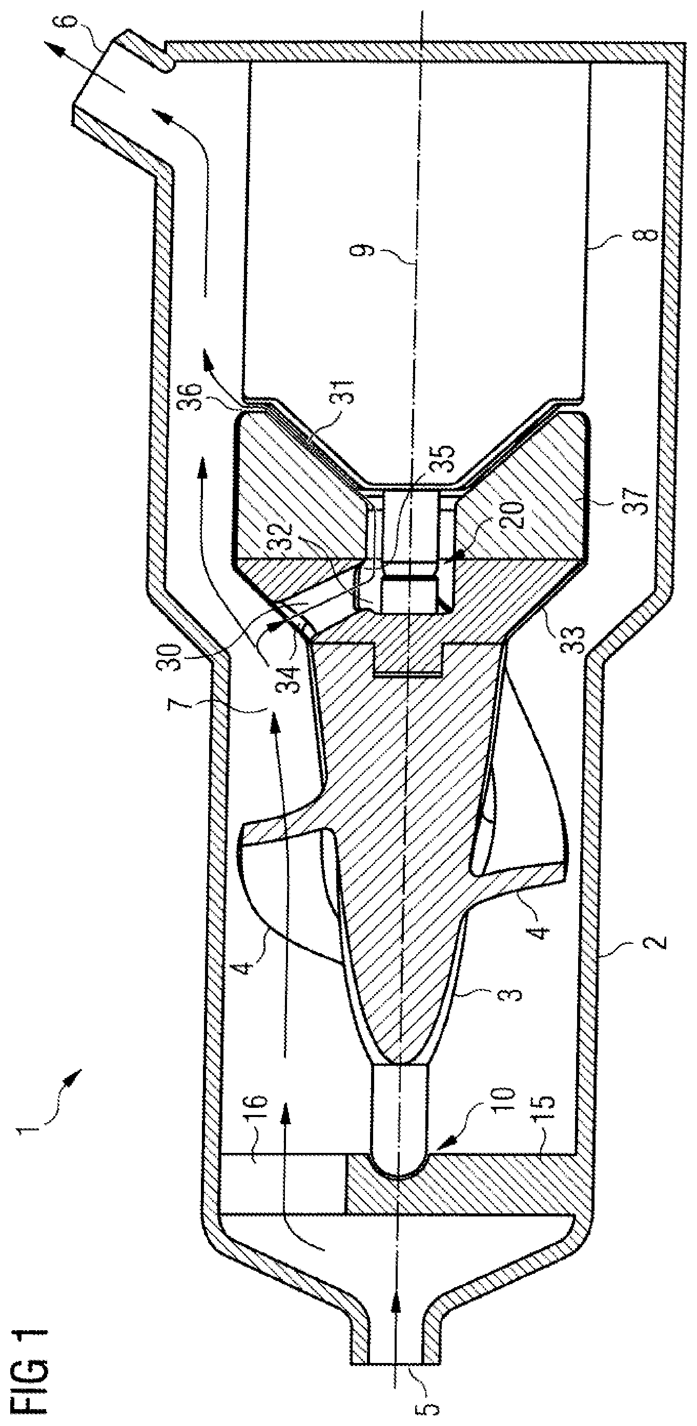 Patent US11771884 — Blood pump — Figure 1