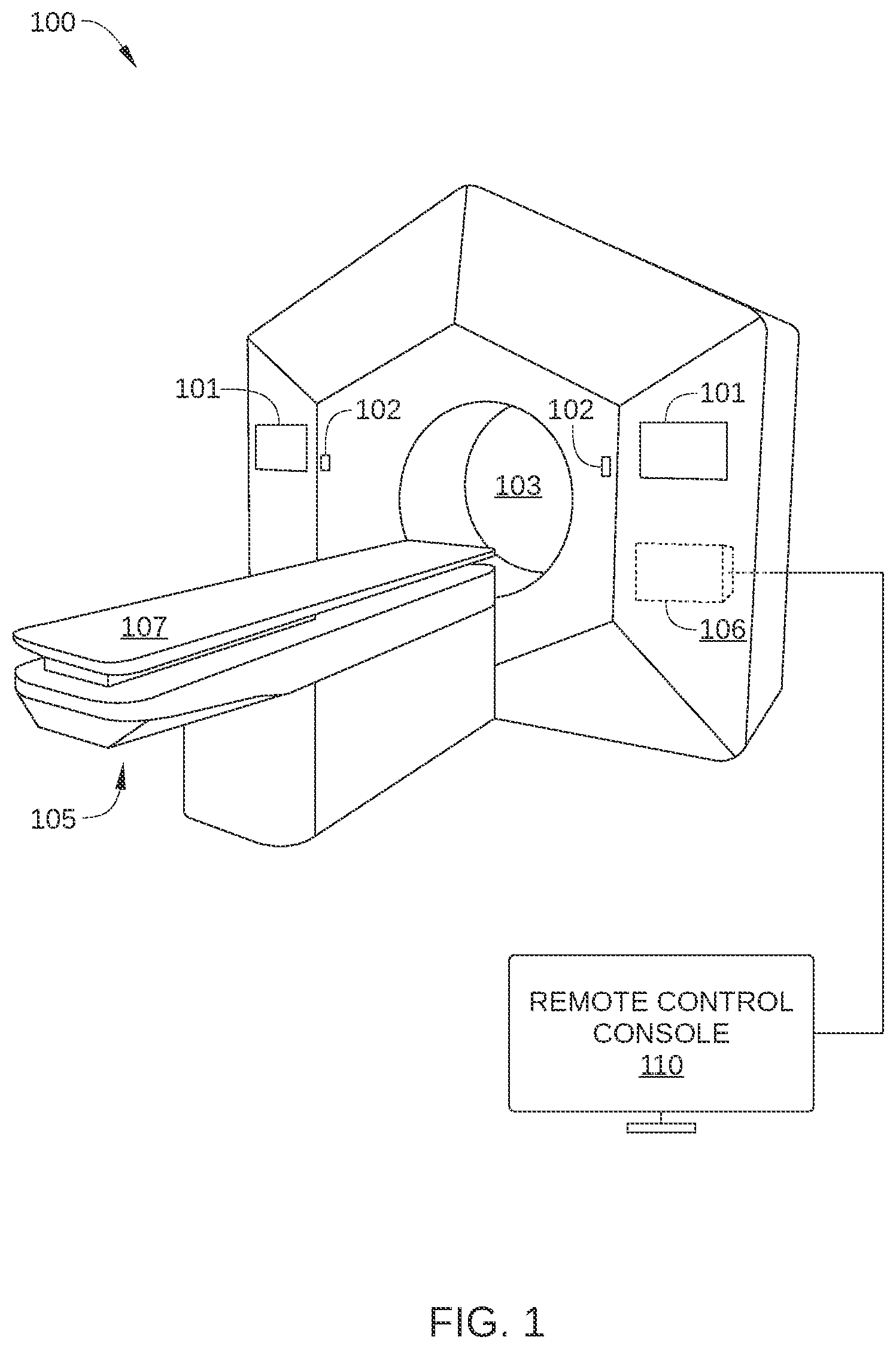 Patent US11771924 — Magnetoresistive linear position detection in a radiation therapy system — Figure 1