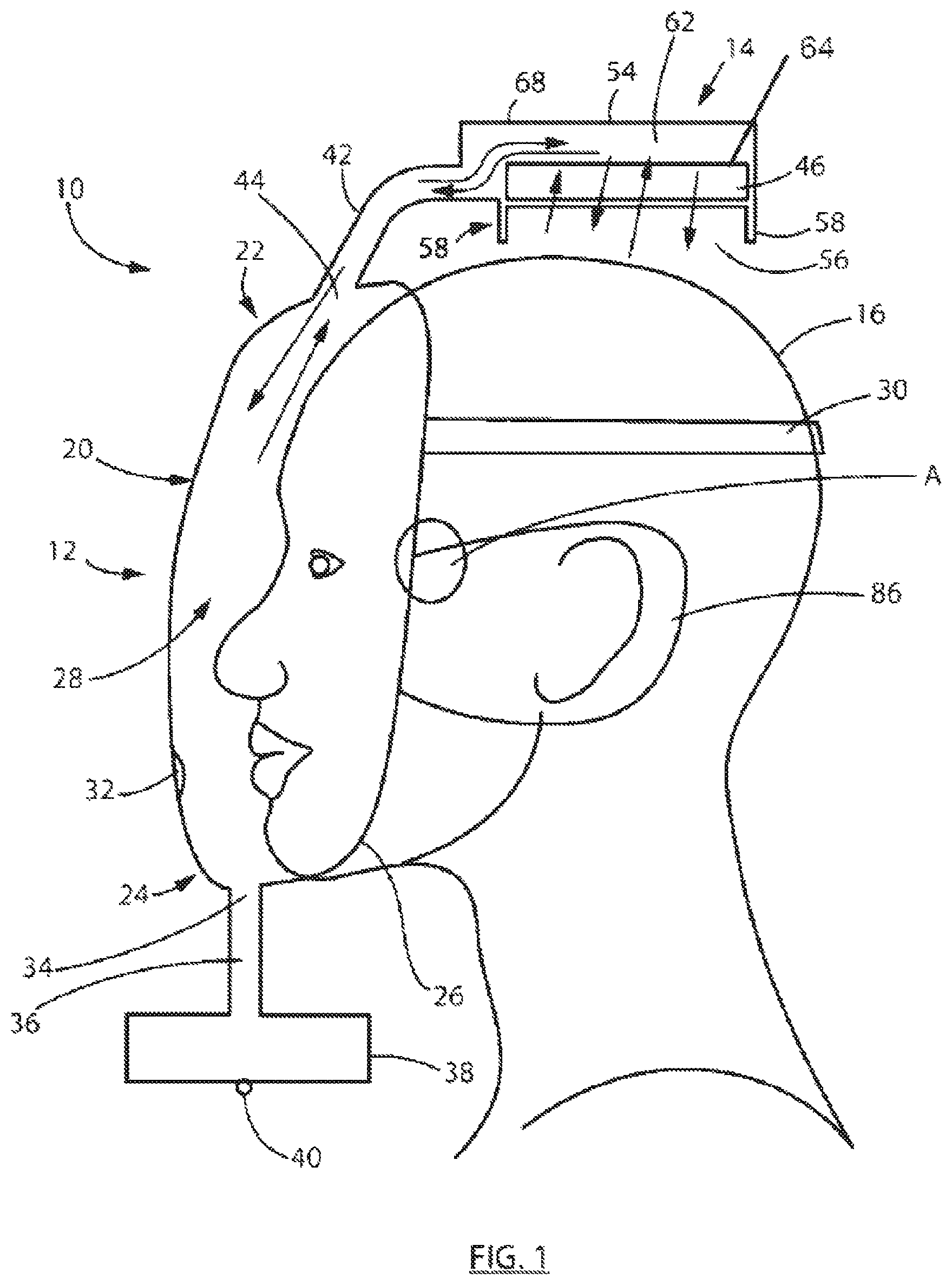 Patent US11771928 — Filter mask — Figure 1