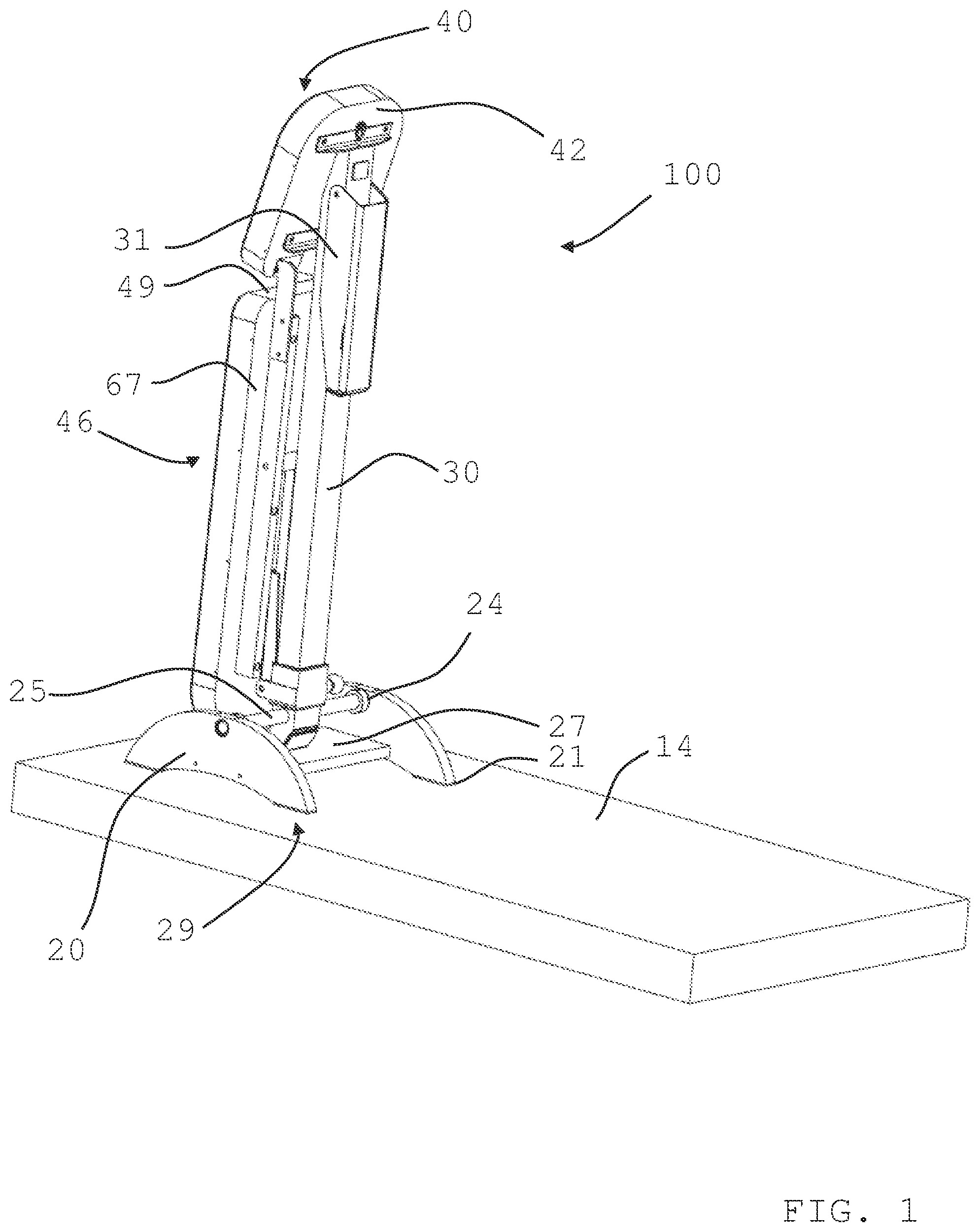 Patent US11771944 — Retractable exercise system — Figure 1