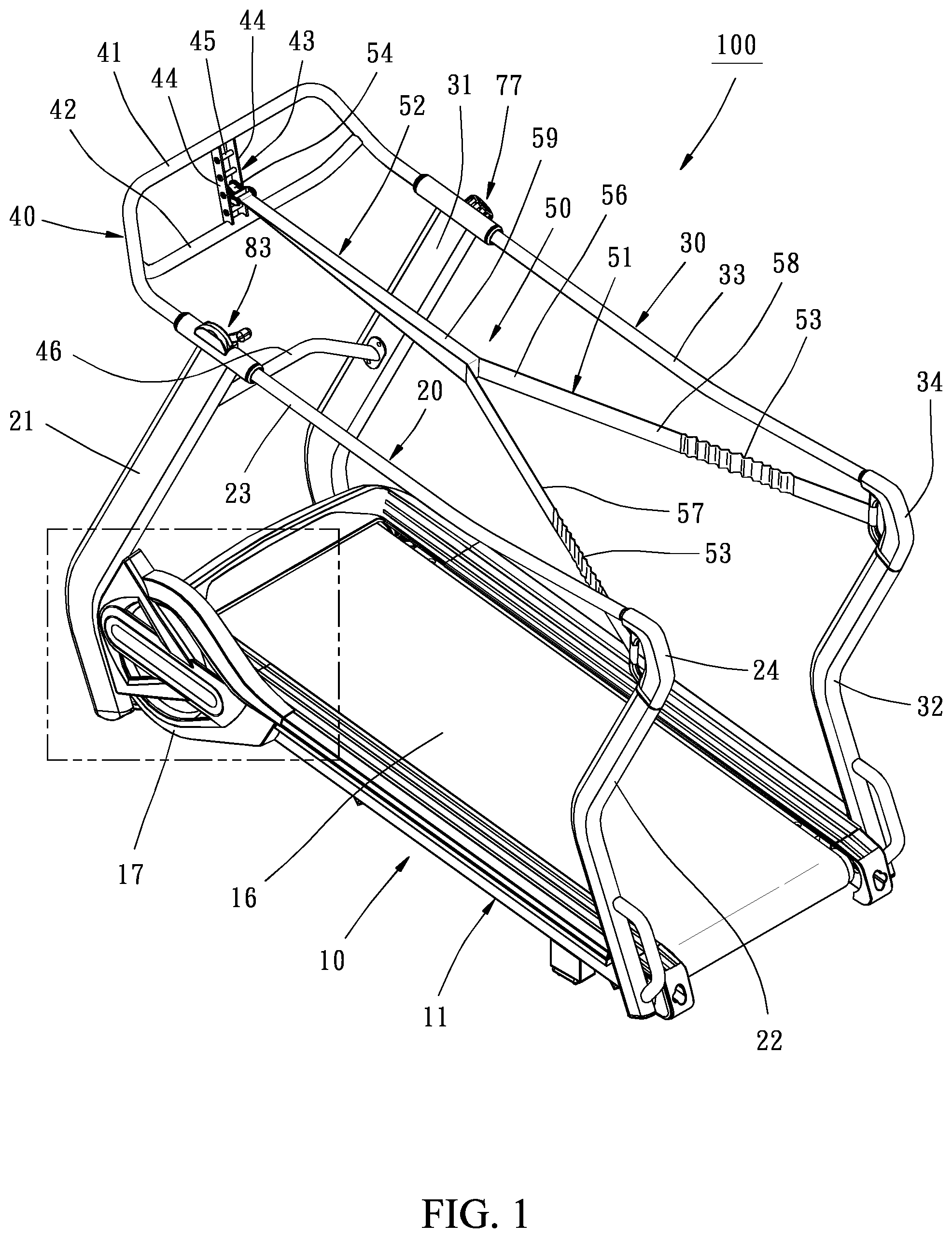 Patent US11771948 — Exercise apparatus — Figure 1