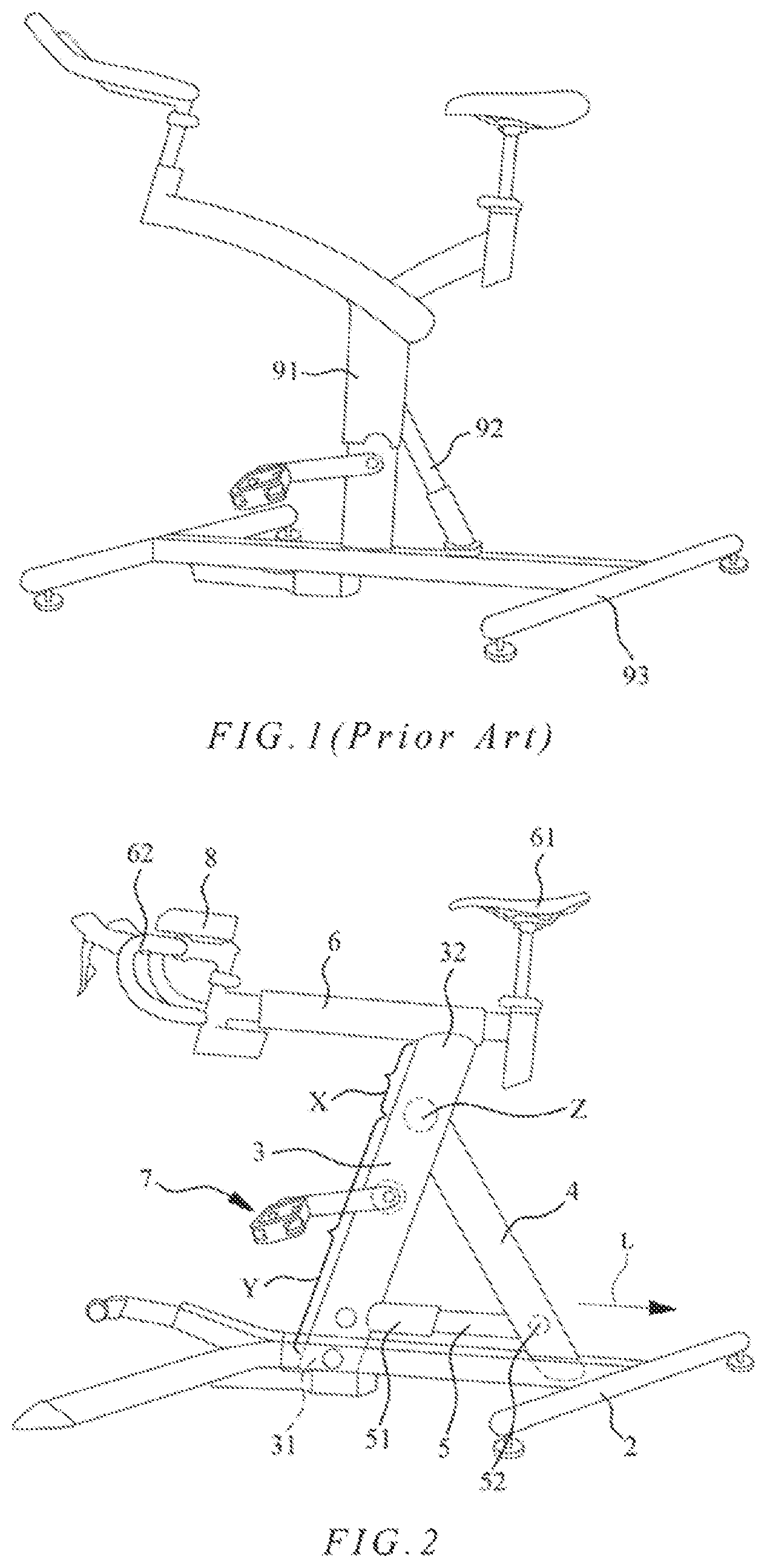 Patent US11771949 — Realistic sloping simulation device for fitness equipment — Figure 1