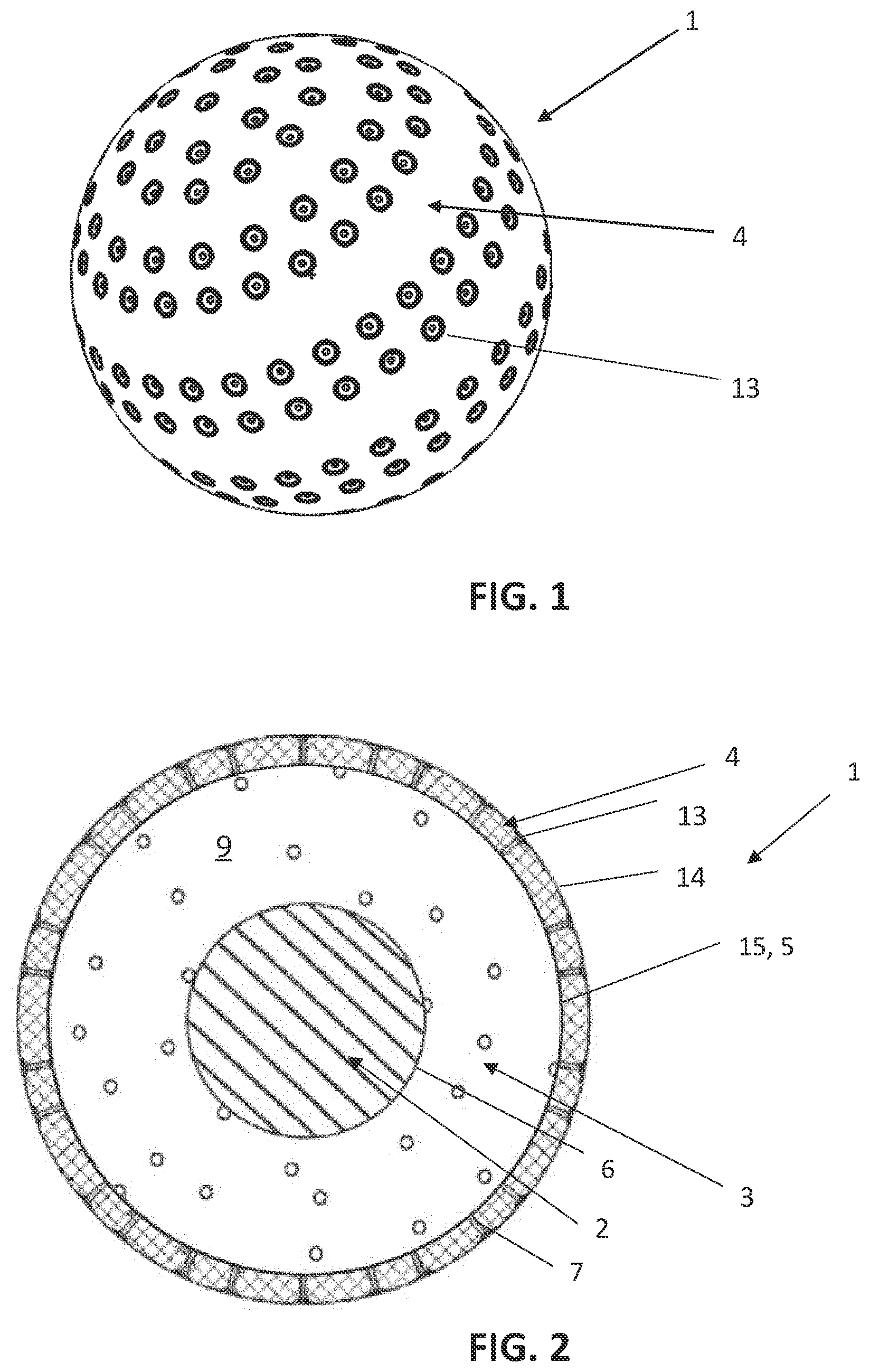 Patent US11771960 — Wetting ball — Figure 1