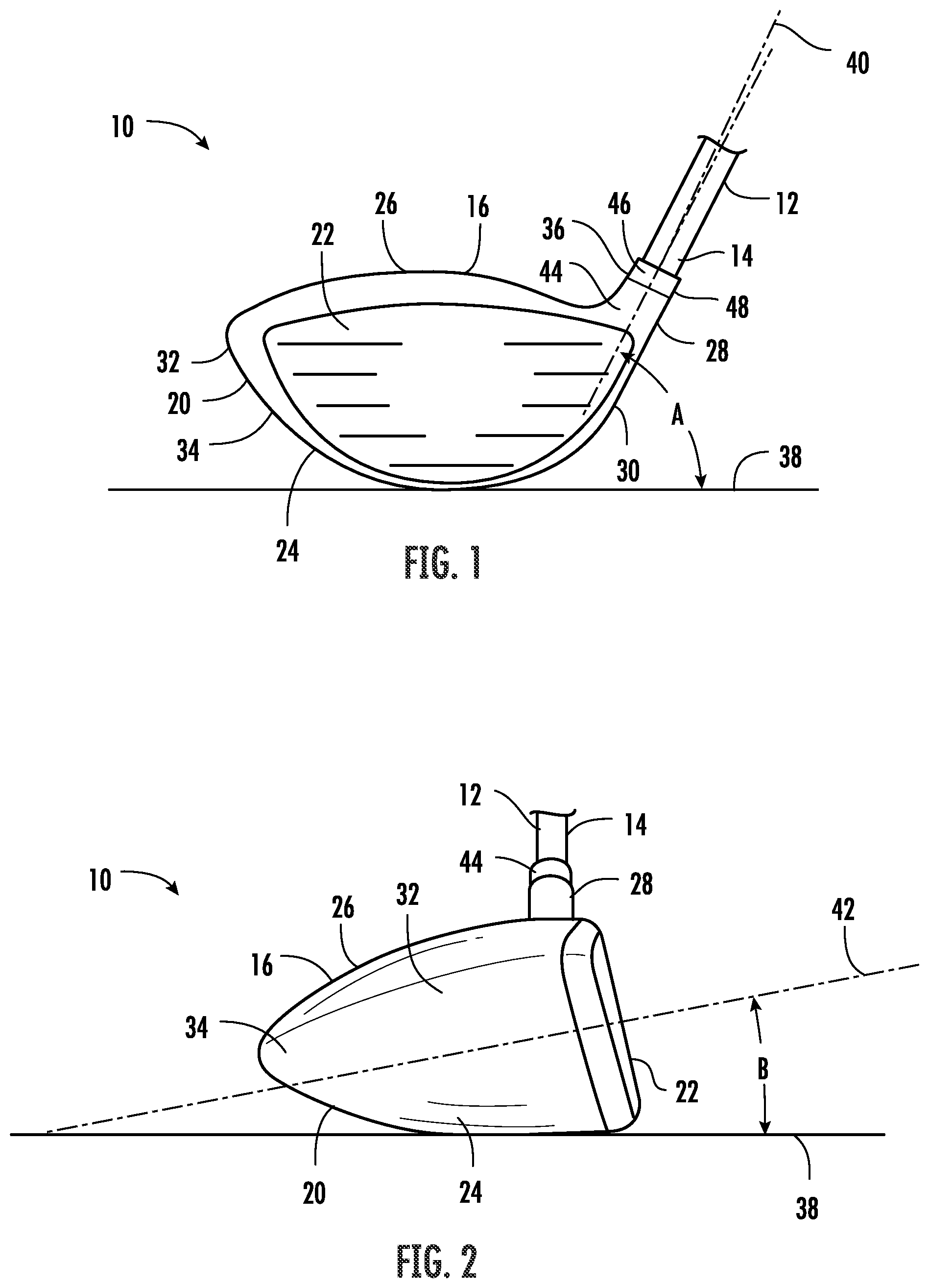 Patent US11771962 — Faceplate of a golf club head — Figure 1