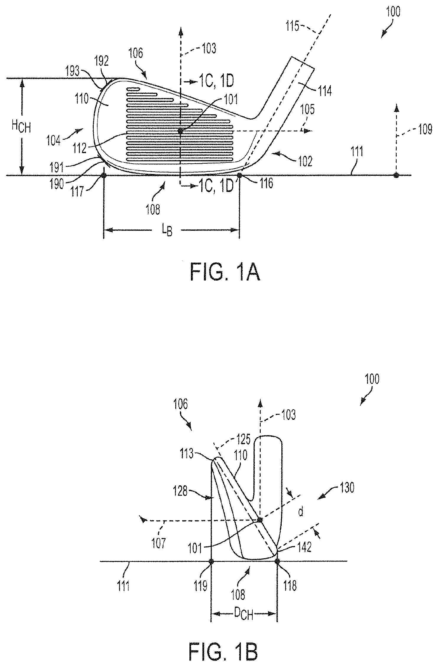 Patent US11771965 — Golf club — Figure 1