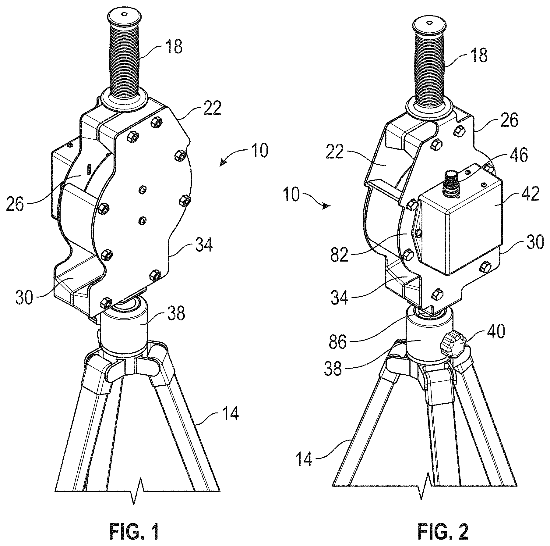 Patent US11771976 — Ball throwing machine and system — Figure 1