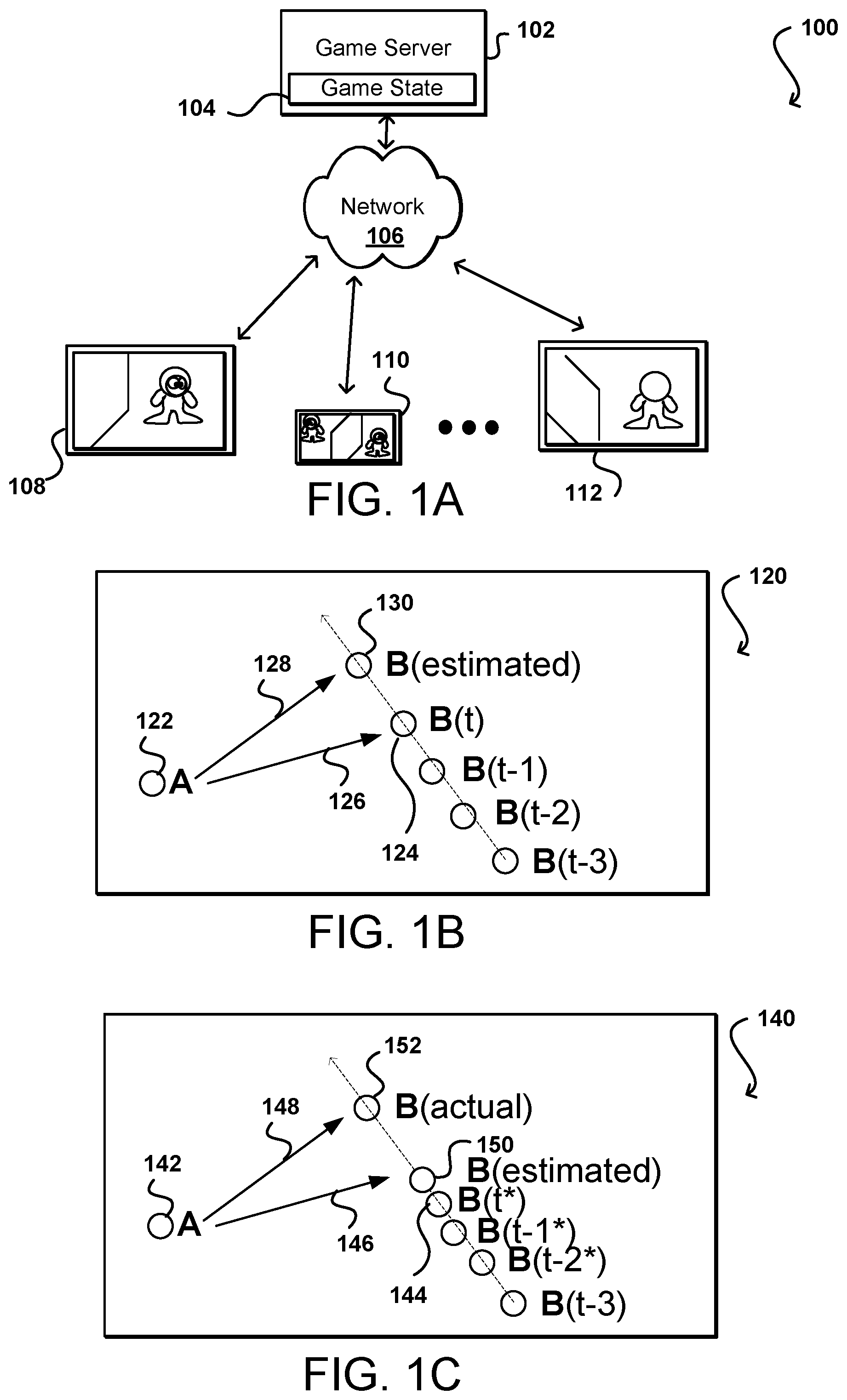 Patent US11771984 — Variable latency compensation for asynchronous multiplayer games — Figure 1